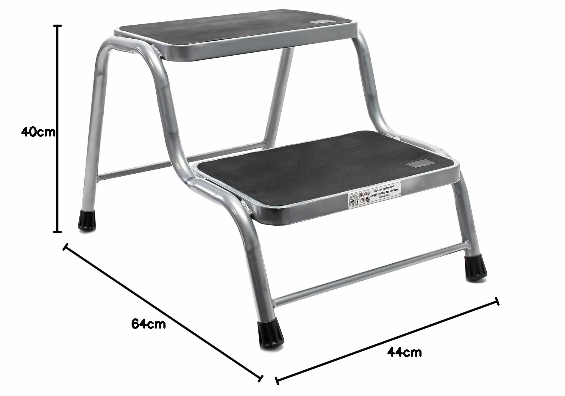 Podwójny stopień taboret schodki stalowe antypoślizgowe 150 kg