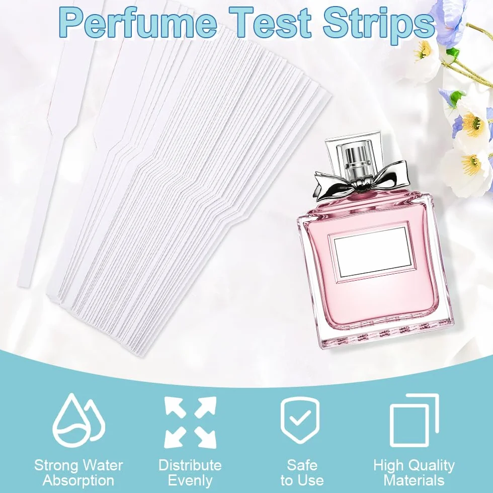 Paski do testowania perfum 400 sztuk 13 cm papier do aromaterapii jednorazowe
