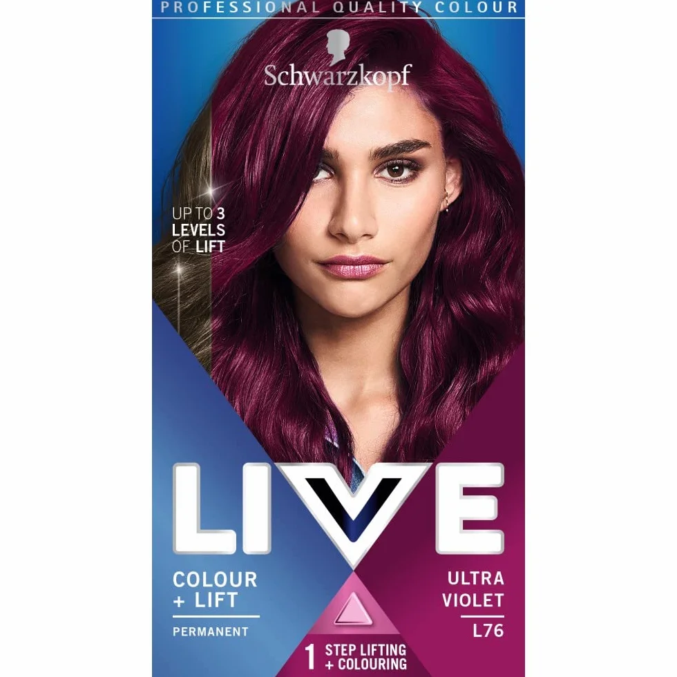 (Ultra Violet) - Schwarzkopf LIVE Colour XXL Luminance L76 Ultra Violet Hair Colour