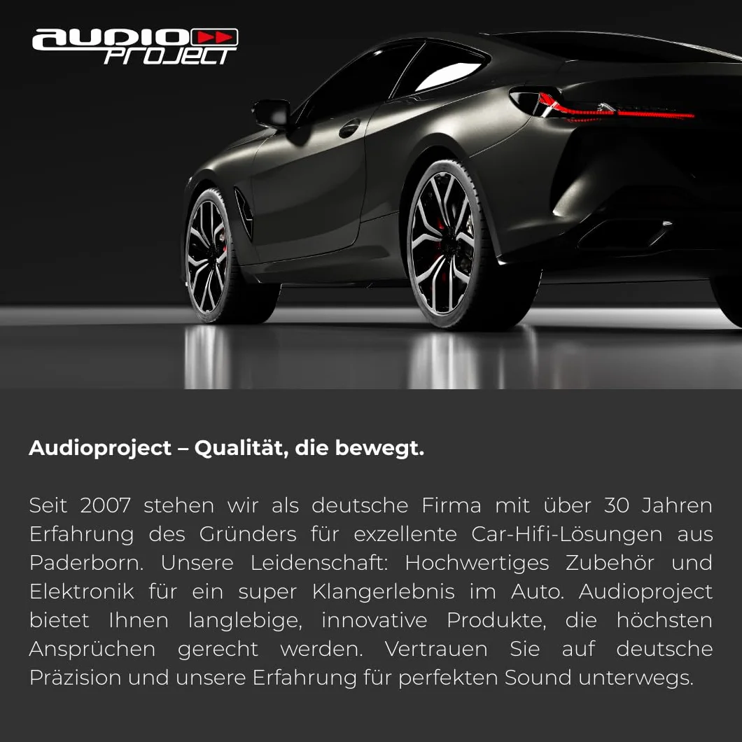 Audioproject A109 — radio samochodowe zaślepka 2 DIN ISO do VW Golf 5 Golf 6 Caddy Touran Tiguan Passat 3C Polo 6R Skoda Octavia SEAT osłona podwójna DIN Soft Touch czarna