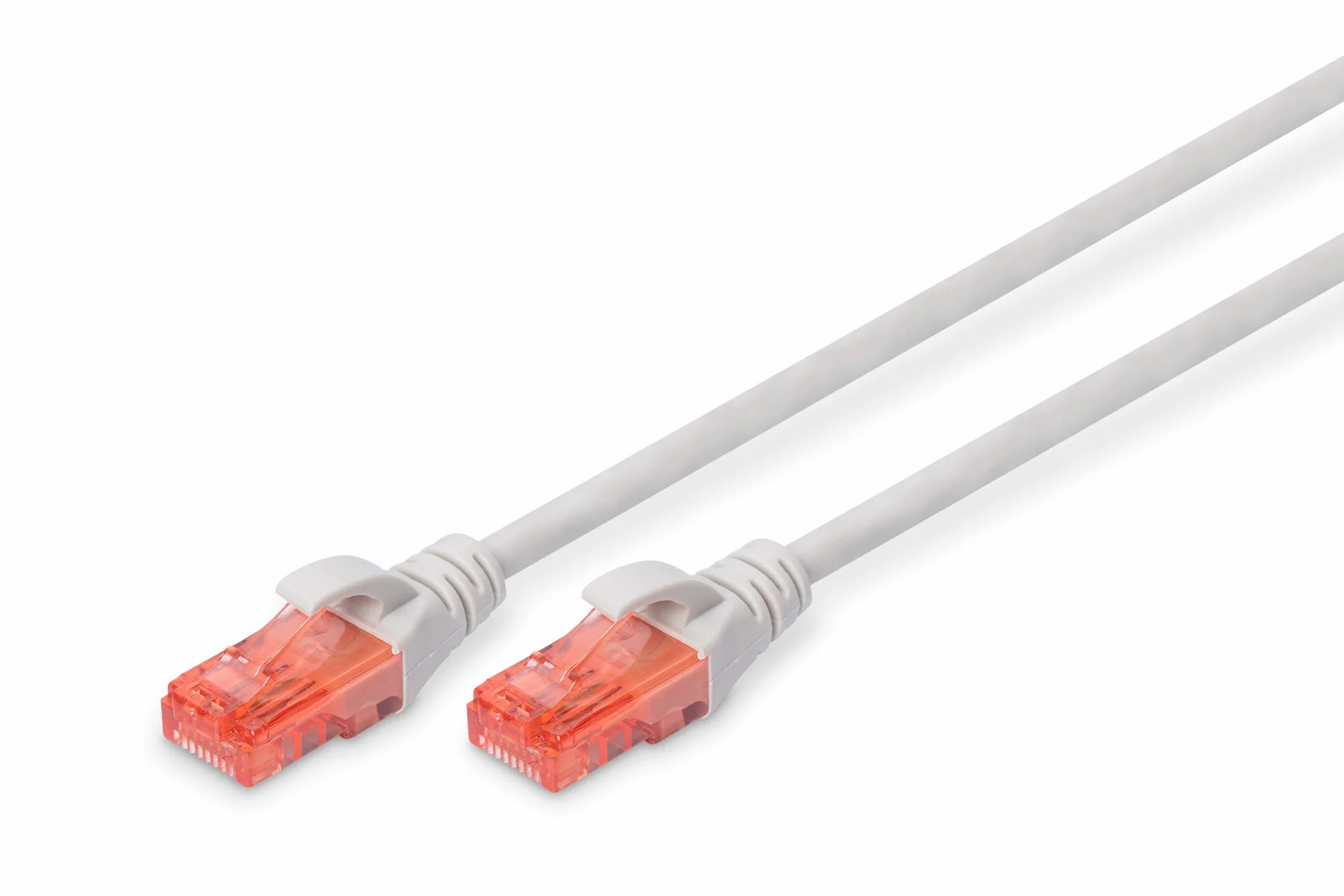 DIGITUS Kabel LAN Cat 6 – 0,5 m – U/UTP nieekranowany – 1 Gbit/s – 250 MHz – PoE++ – AWG 27/7 – LSZH – kabel sieciowy RJ45 – kabel krosowy – kompatybilny z Cat6A i Cat5e – szary