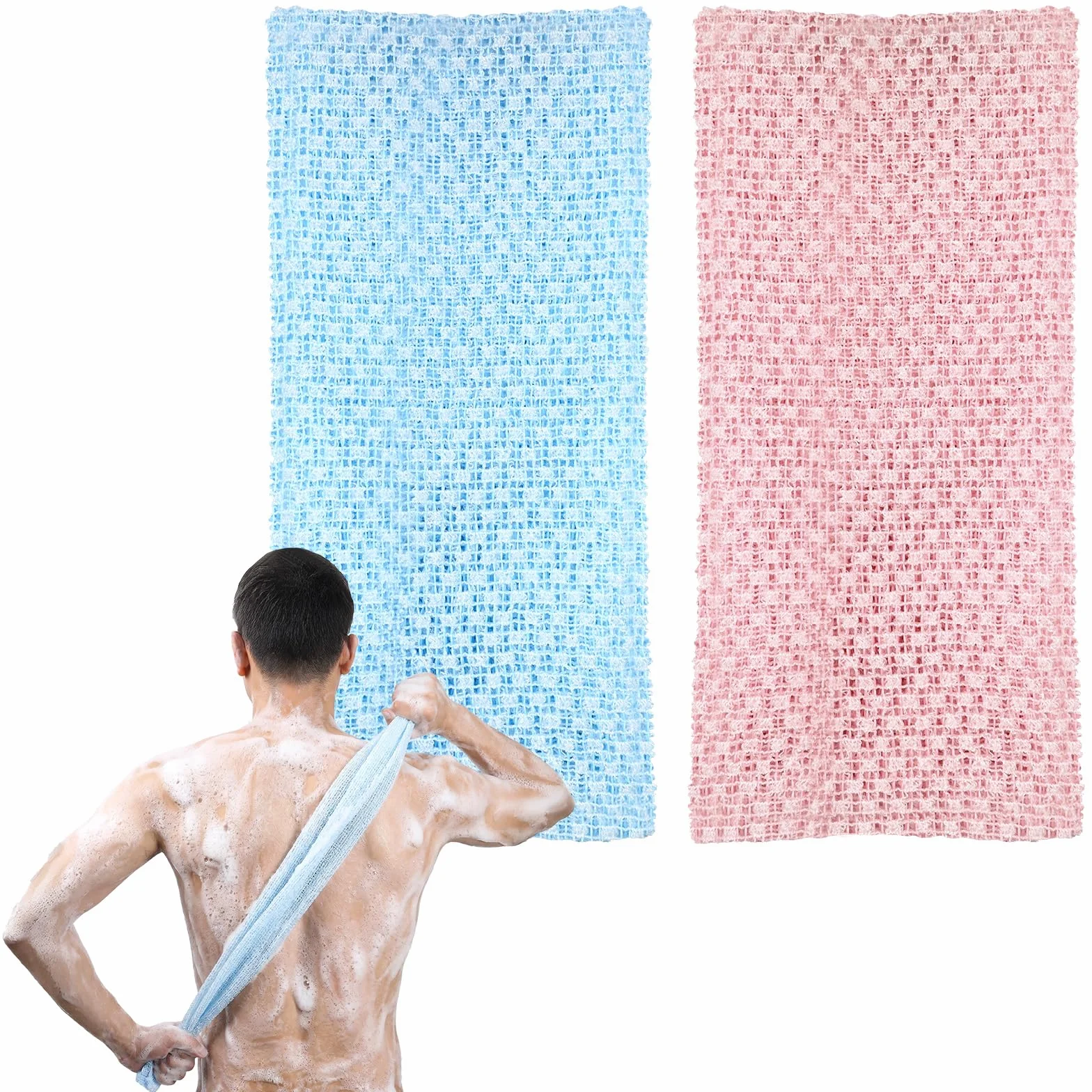 Długie ręczniki kąpielowe do peelingu 100 x 25 cm nylonowa ściereczka do mycia pleców