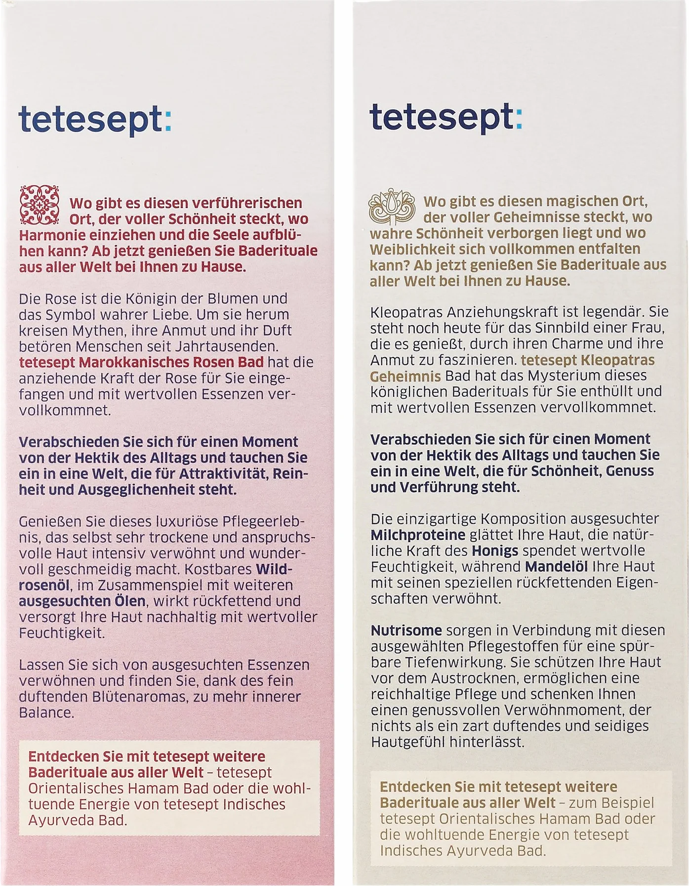 tetesept Zestaw do kąpieli na świecie – relaks la 1001 noc, 1 opakowanie (2 x 125 ml)
