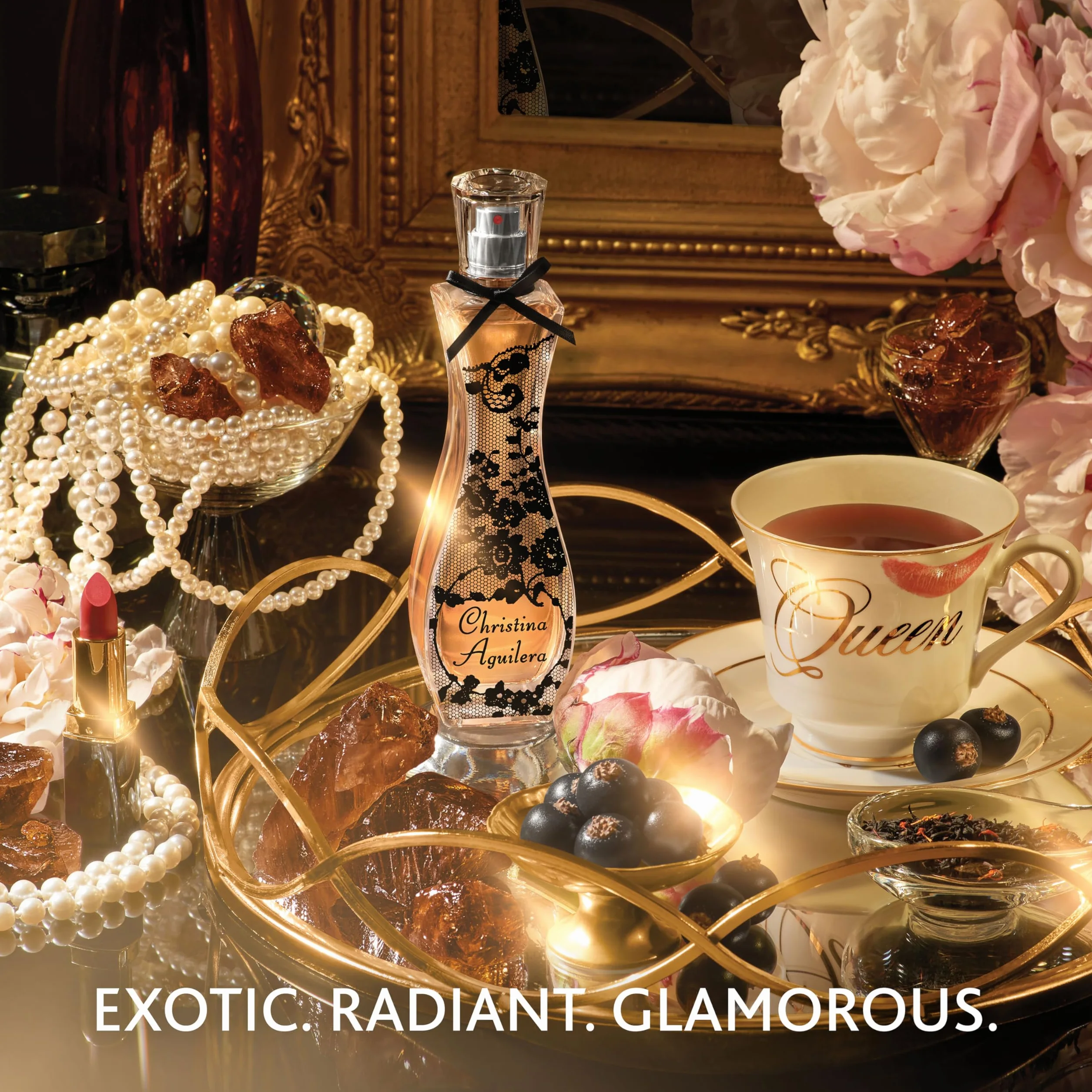 Christina Aguilera - Signature, perfumy damskie, kwiatowe i orientalne, z nutami jaśminu, piwonii i wanilii, egzotyczny aromat, słodycz i zmysłowość, perfumy dla kobiet – 15 ml