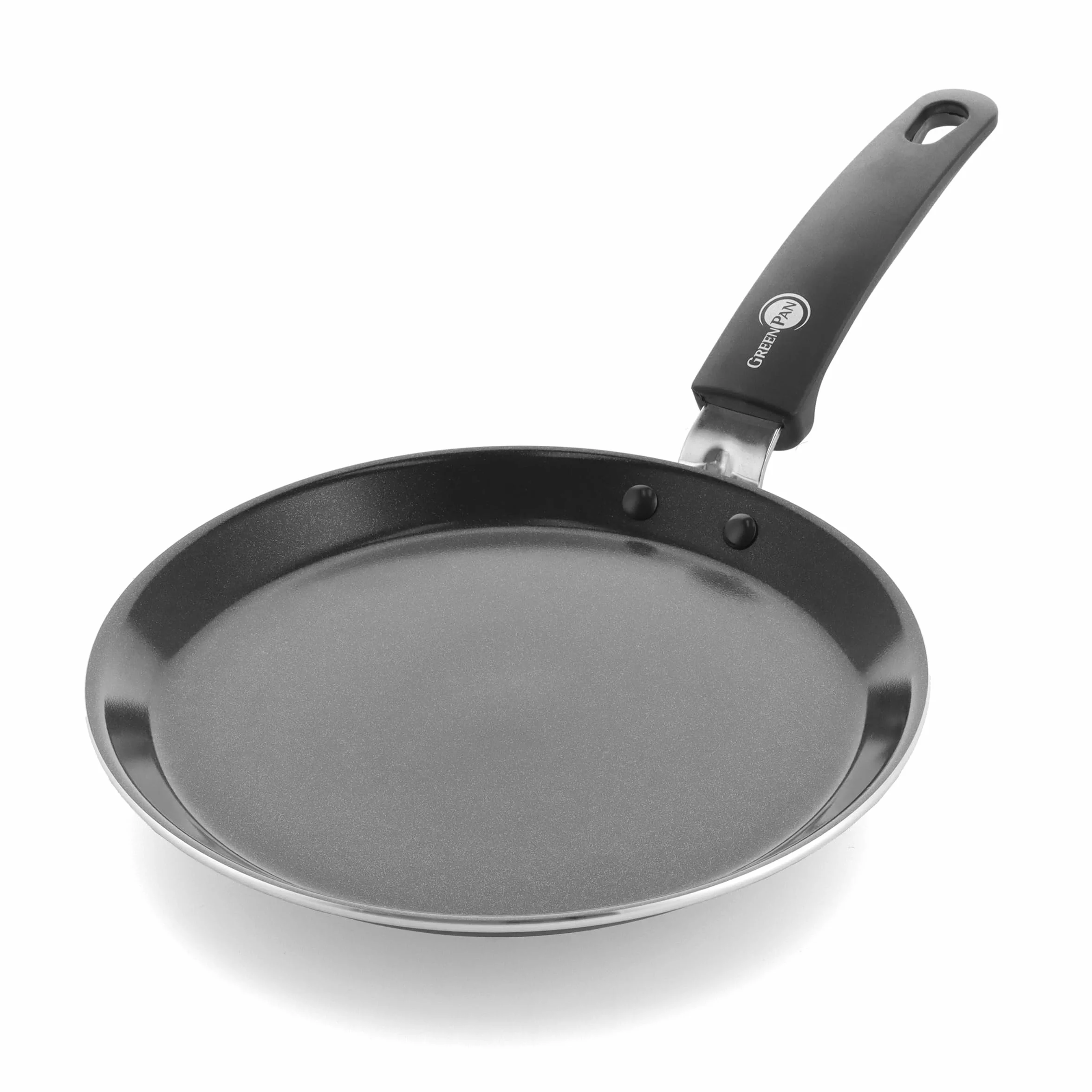 GreenPan Patelnia do naleśników ceramiczna nieprzywierająca 24 cm indukcyjna do piekarnika czarna