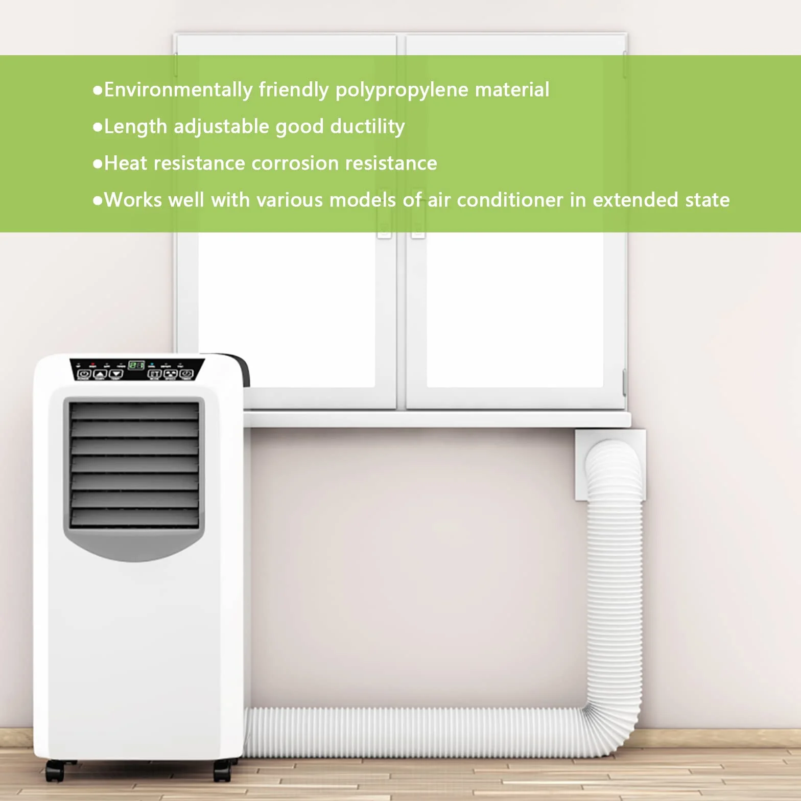 Klimatyzator przenośny 2M wąż wydechowy 130mm rura wylotowa