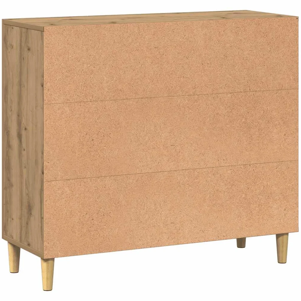 vidaXL Szafka, dąb artisan, 90x34x80 cm, materiał drewnopochodny, szafka, mebel, szafki, meble