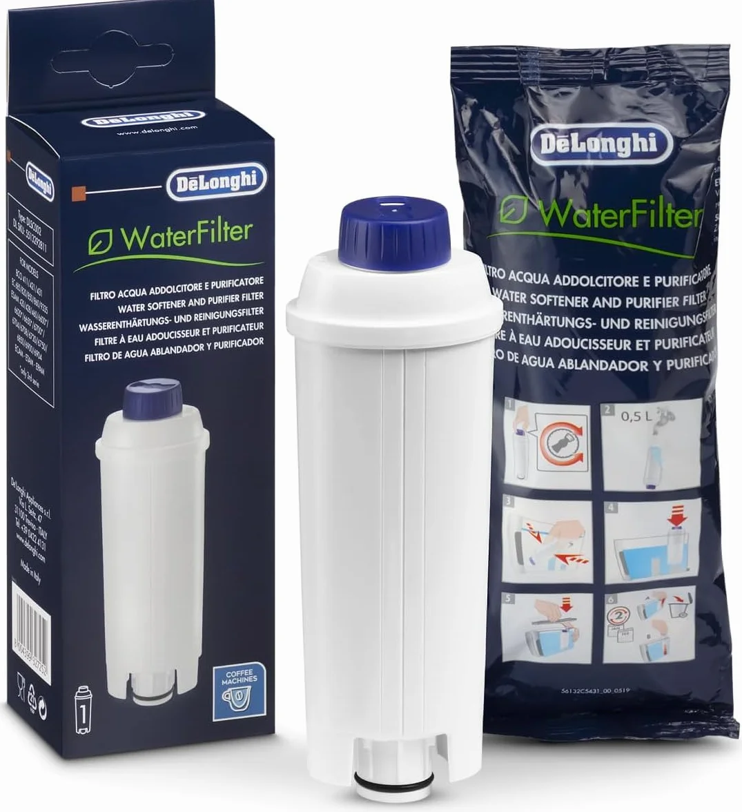 De’Longhi Waterfilter Wkład Filtrujący, Biały/Niebieski, ‎0.3 l