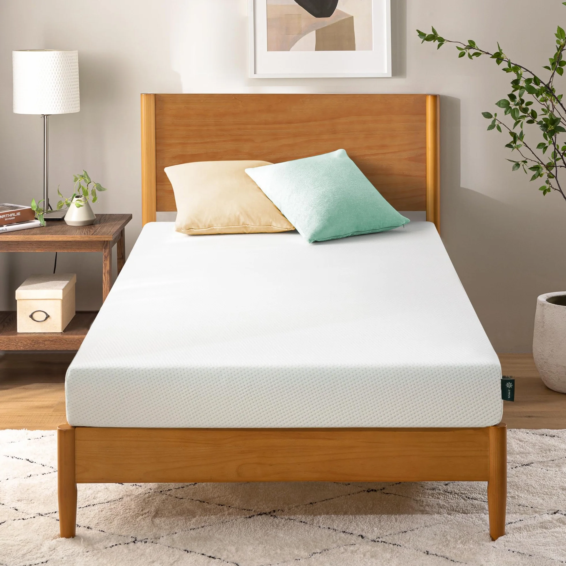 Zinus Memory Foam Mattress, biały, 90 x 190 cm