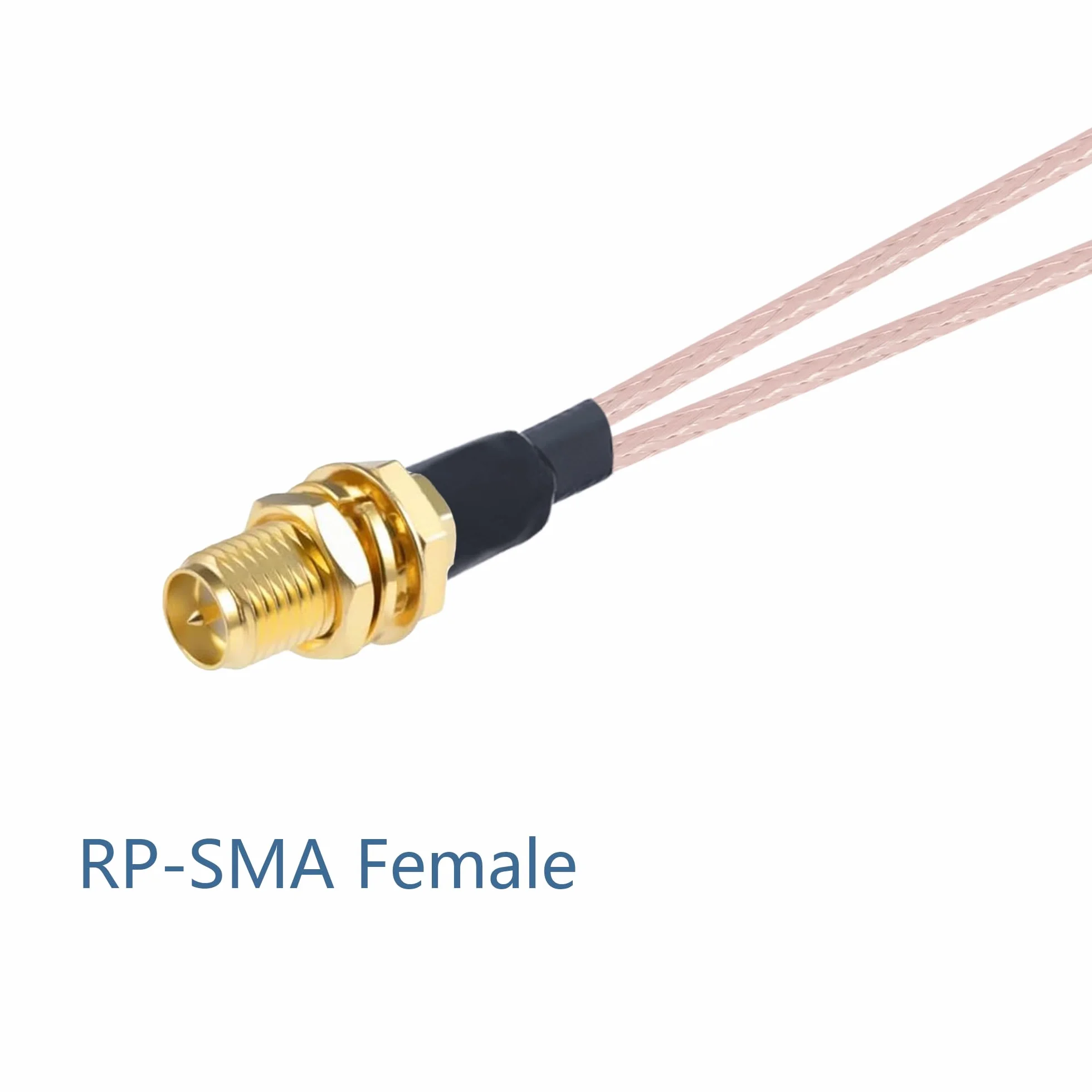 Vecys Kabel Rozgałęźny RP-SMA żeńskie na SMA Podwójne Złącze Męskie Kabel Koncentryczny 3 Way Splitter typ V RG316 6 "/15 CM dla 2G 3G 4G LTE Router Antenowy Modem Bramka MiFi Mobilny Punkt Dostępu