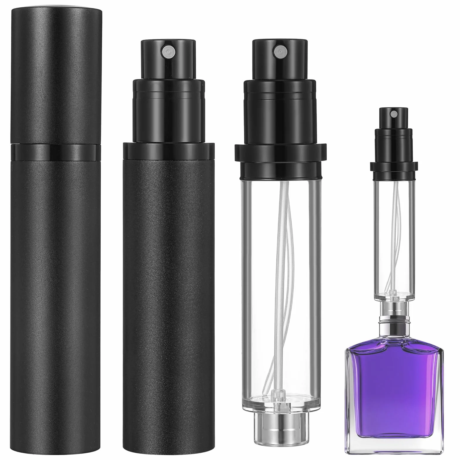 Mini rozpylacz perfum do wielokrotnego napełniania, przenośny podróżny perfumy do wielokrotnego napełniania, szczelny, pusty dozownik wody kolońskiej, 10 ml, butelka z rozpylaczem, do