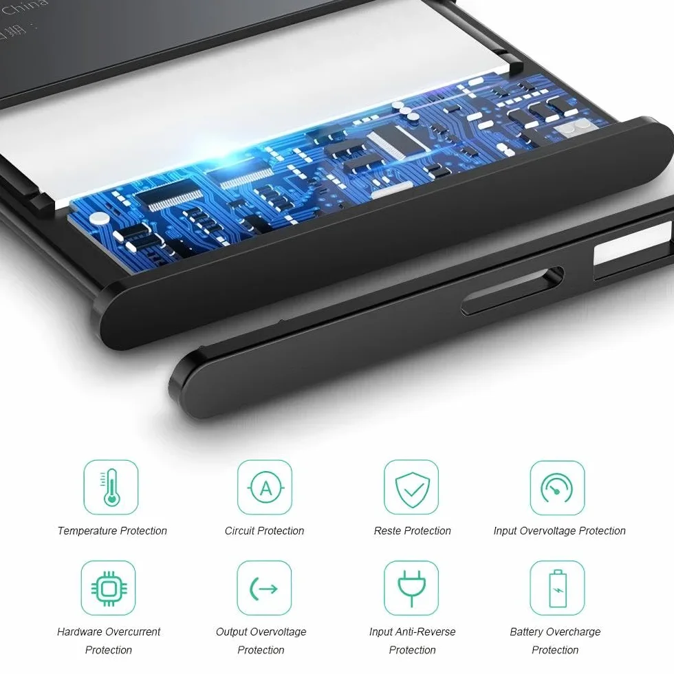 Bateria GPS o dużej pojemności kompatybilna z Garmin Edge 820 500 200 205 520 Plus GPS komputer rowerowy trwały 2500 mAh 361-00043-00, z profesjonalnym zestawem narzędzi naprawczych