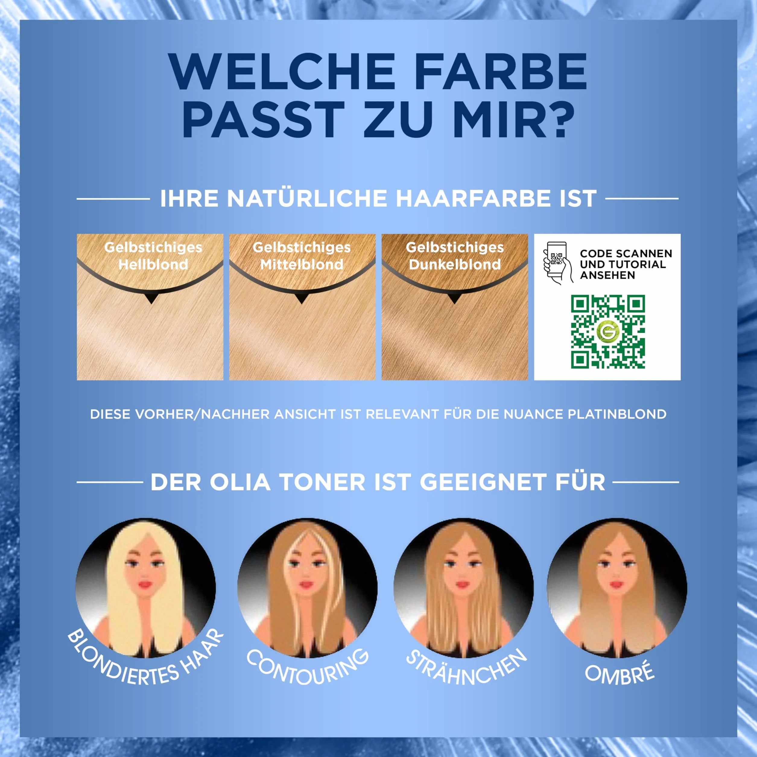 Olia Toner 10.01 platynowy blond, intensywny odcień do włosów rozjaśnionych, do pasemek, balejażu i ombré, wegańska formuła bez amoniaku, zapewnia promienny połysk i gładkość