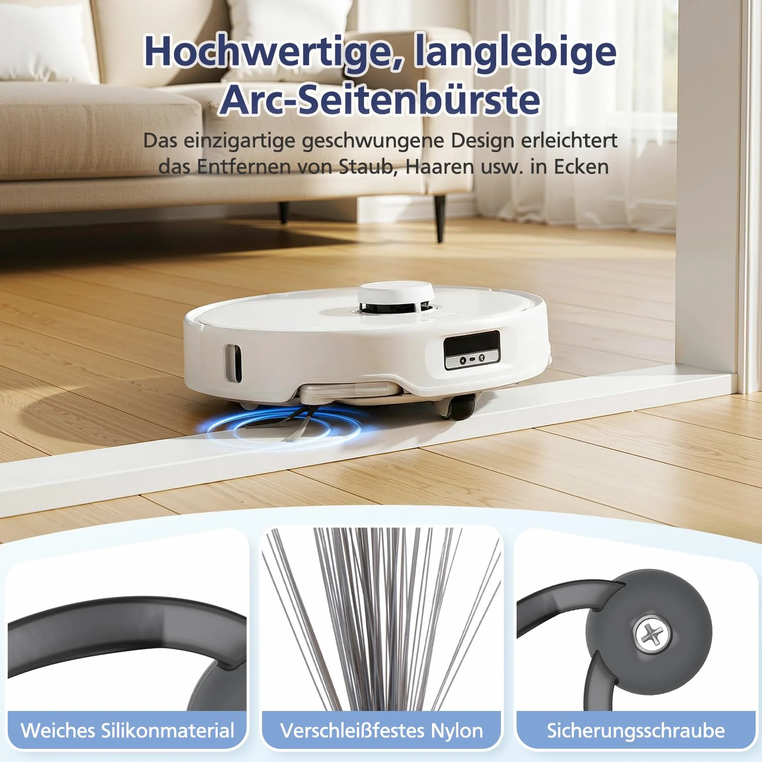26 sztuk akcesoriów do Roborock Qrevo Curv/Qrevo Curv S5X / Qrevo/Qrevo Edge S5V robot odkurzający, 2 główne szczotki, 6 worków do kurzu, 6 podkładek do wycierania, 4 filtry, 6 szczotek bocznych, 1