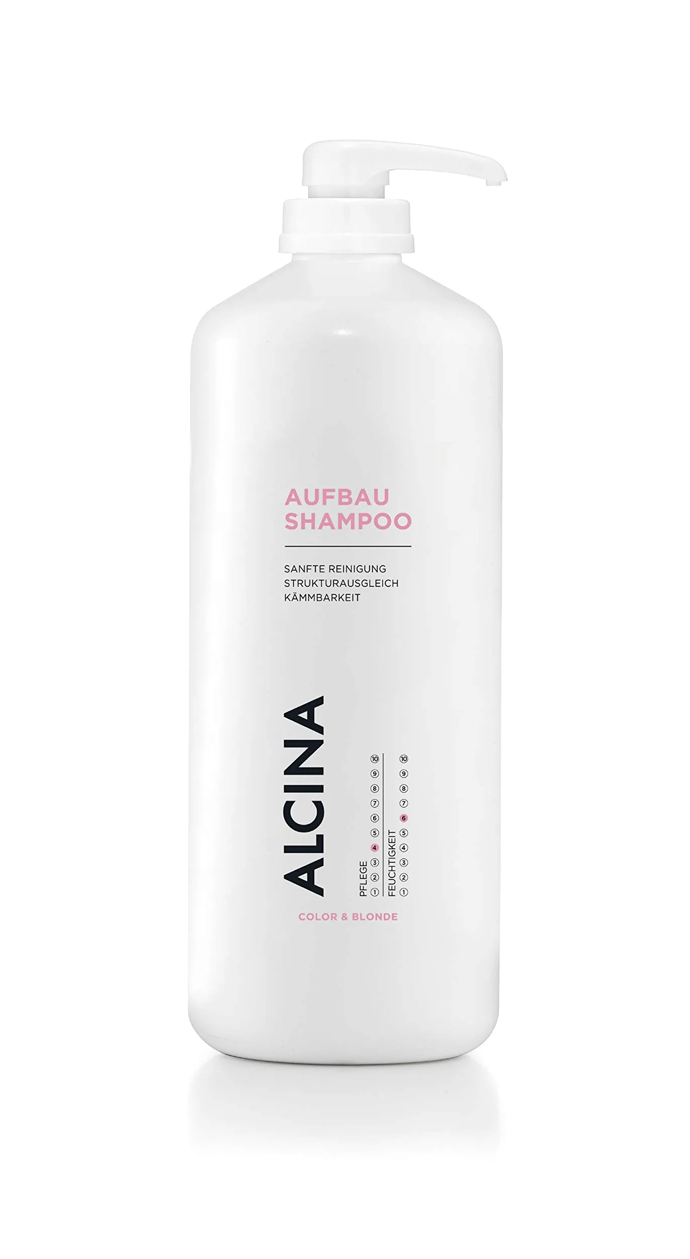 ALCINA Szampon regenerujący – delikatne czyszczenie rozjaśnianych, suchych lub zniszczonych włosów – 1 x 1250 ml