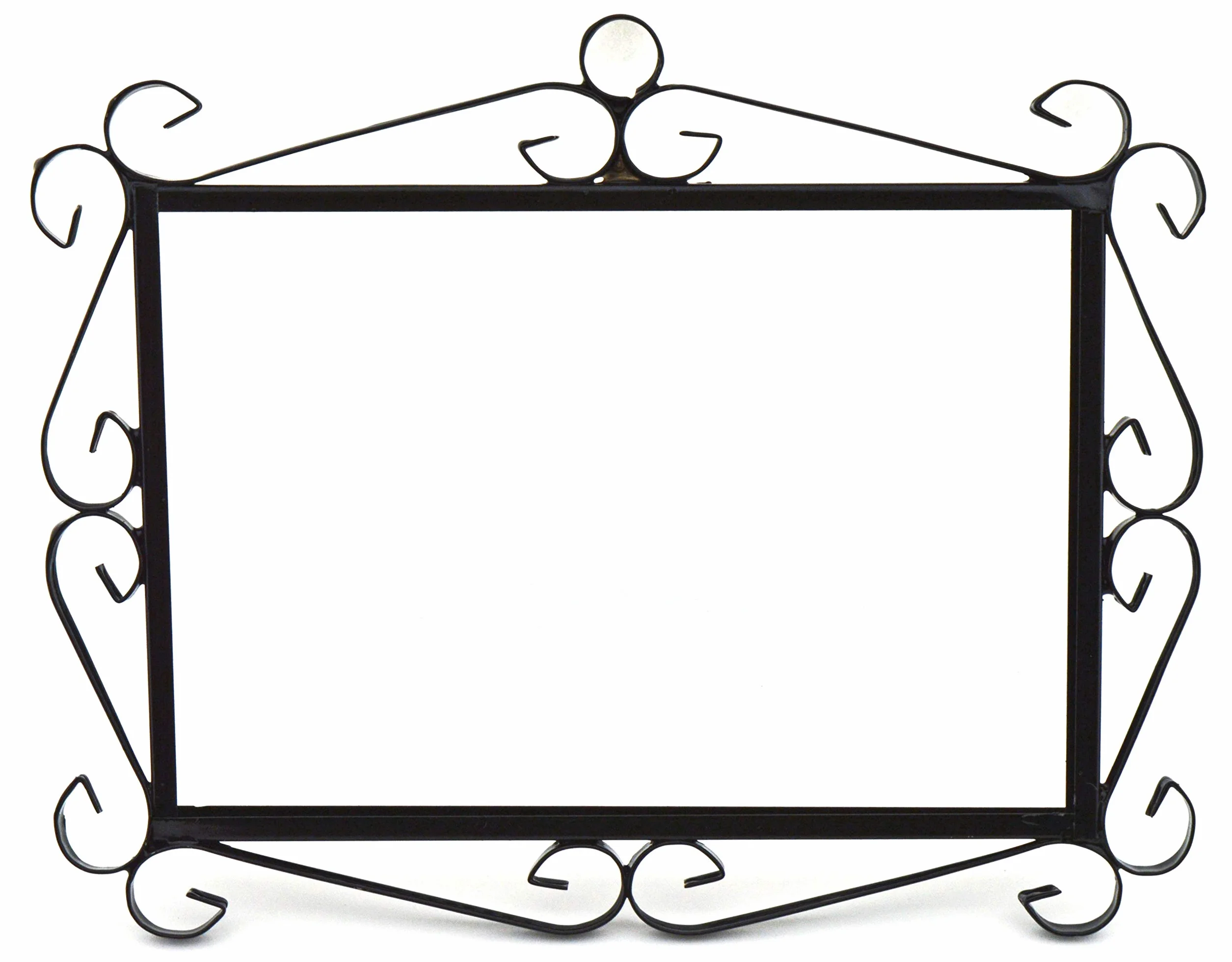 Czarna metalowa rama do płytek na litery / cyfry/symbole do ogrodu (uchwyt na 3 sztuki) 26,5 cm x 21 cm x 1 cm