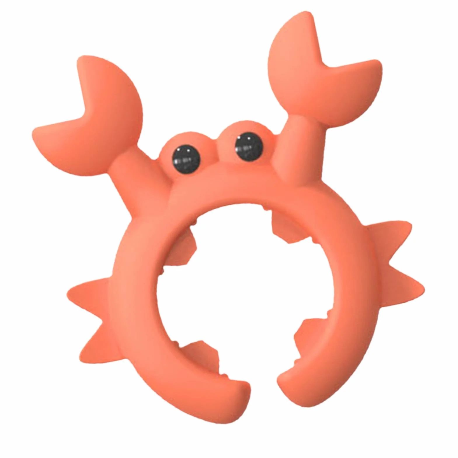 Cute Silicone Crab Spoon Holder Utensil Rest 5.8x6.5cm Anti-Overflow Ladle Holder for Stove Top