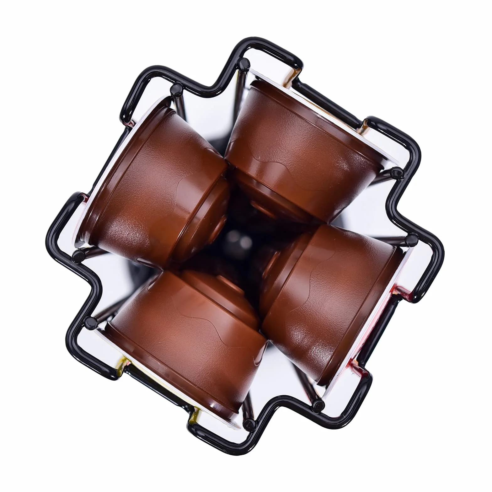 Uchwyt na kapsułki do kawy,kompatybilny z 32 kapsułkami Dolce Gusto, obracany o 360° i antypoślizgowy, dozownik kapsułek, czarny.