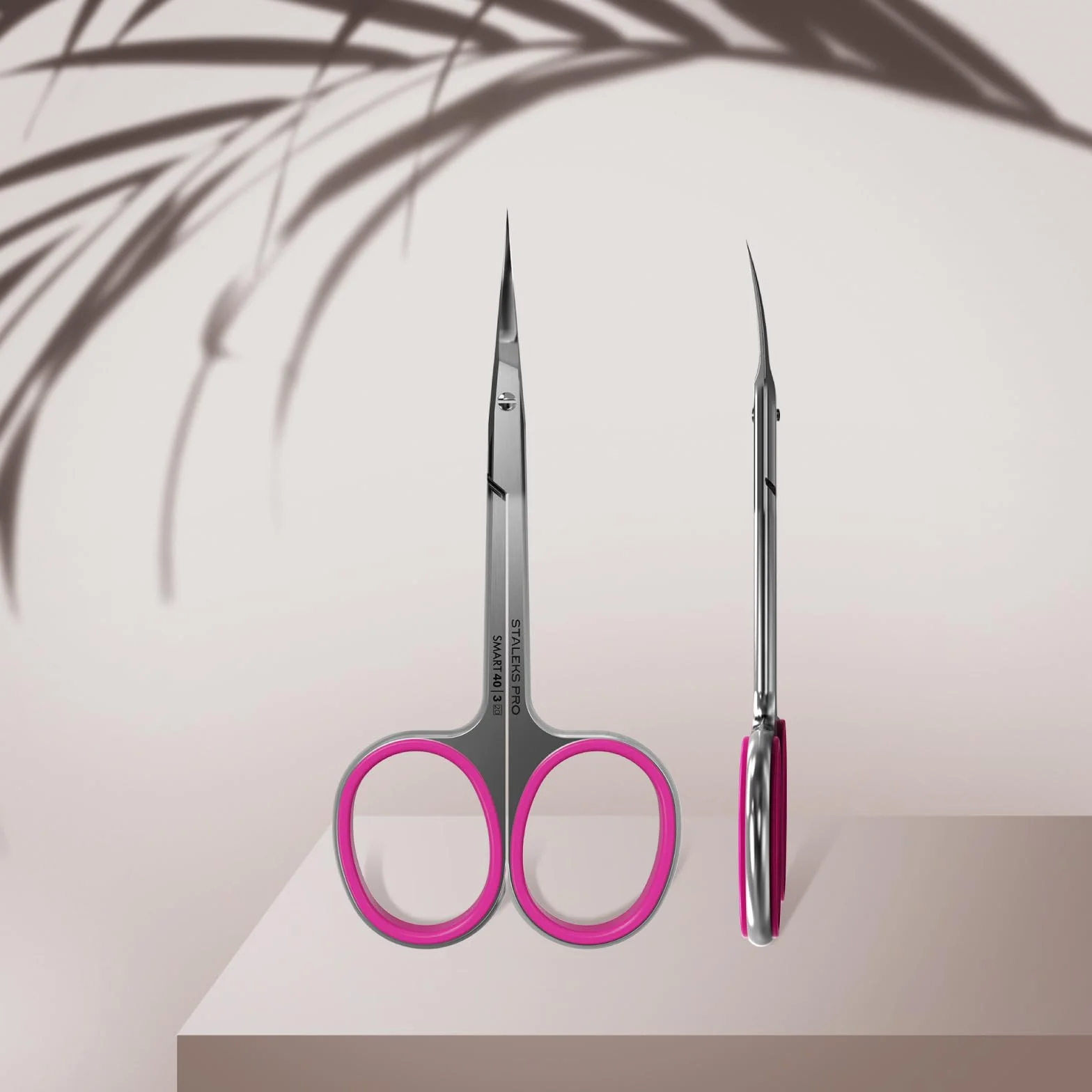 Nożyczki do skórek manicure pedicure duże uchwyty Smart SS-40/3 Staleks proste wydłużone uchwyty