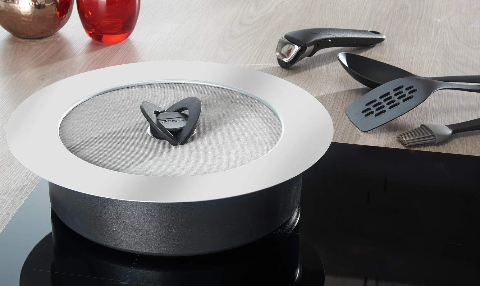 Tefal Ingenio osłona antyrozbryzgowa ze stali nierdzewnej 24-30 cm