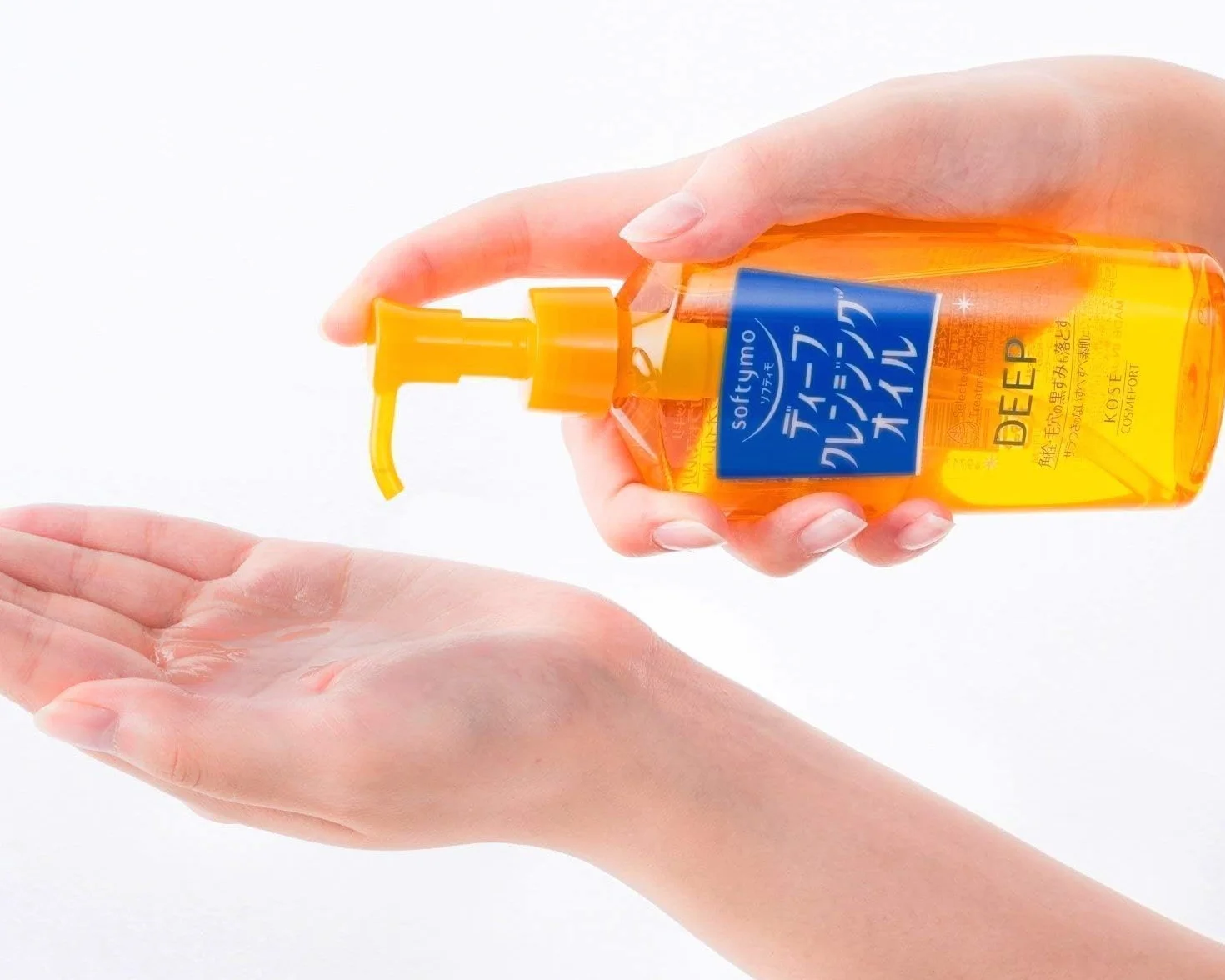 Kose Softymo Deep oczyszczający olejek do demakijażu, zestaw 2 wkładów 200 ml, wyprodukowany w Japonii