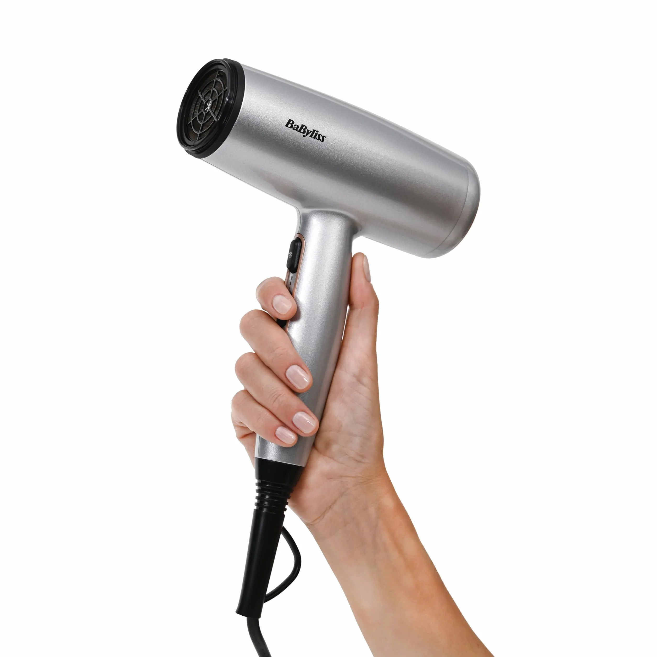 BaByliss Cosmos Prostownica do włosów – technologia ceramiczna Smooth-Glide, 3 ustawienia temperatury 180–235°C, do użytku na całym świecie, kolor srebrny, model ST260E