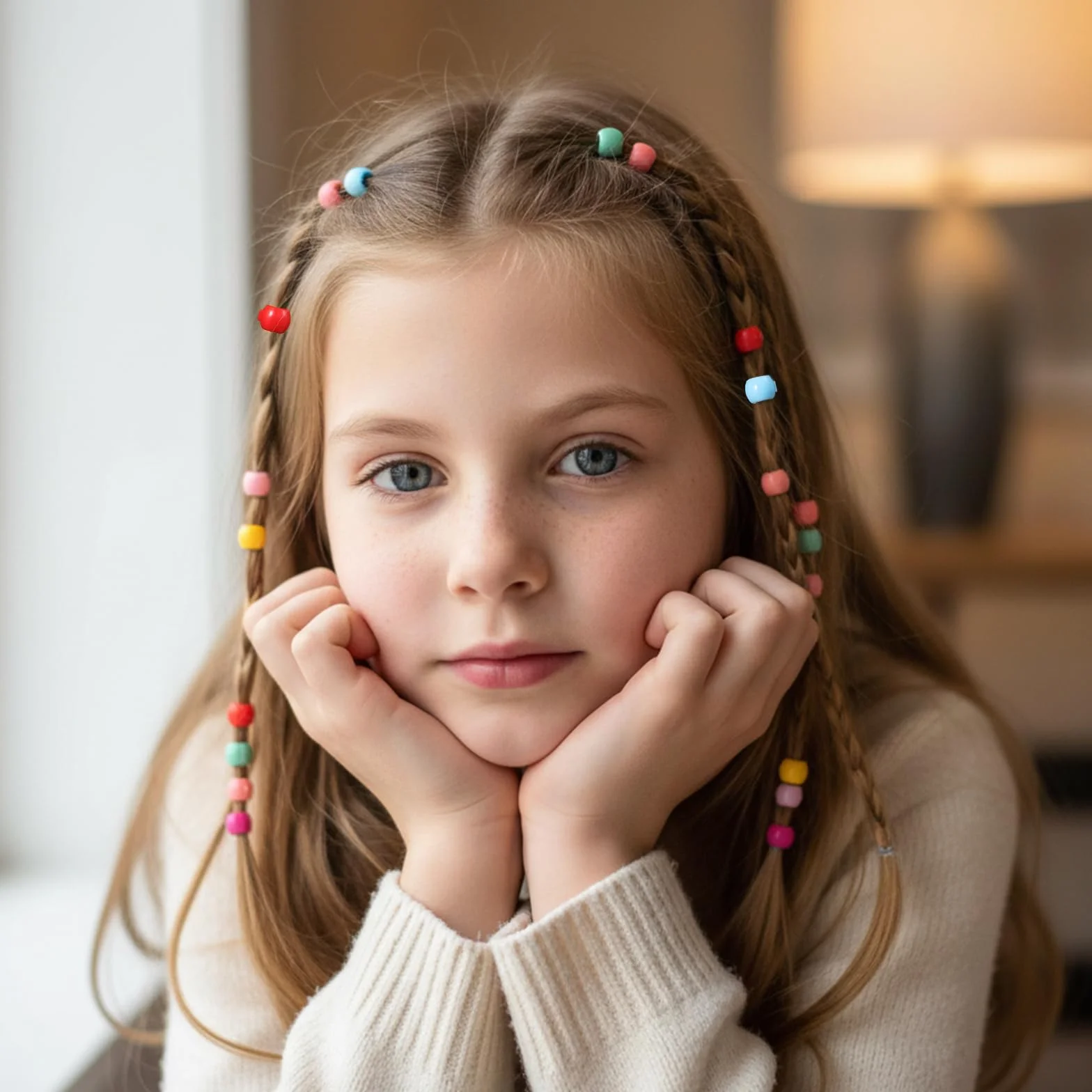 150 sztuk kolorowych koralików do włosów z klipsami do włosów, mini okrągłe koraliki do włosów, spinki do włosów dla dzieci, tworzywo sztuczne, klipsy do włosów, koński ogon, warkocz, 150