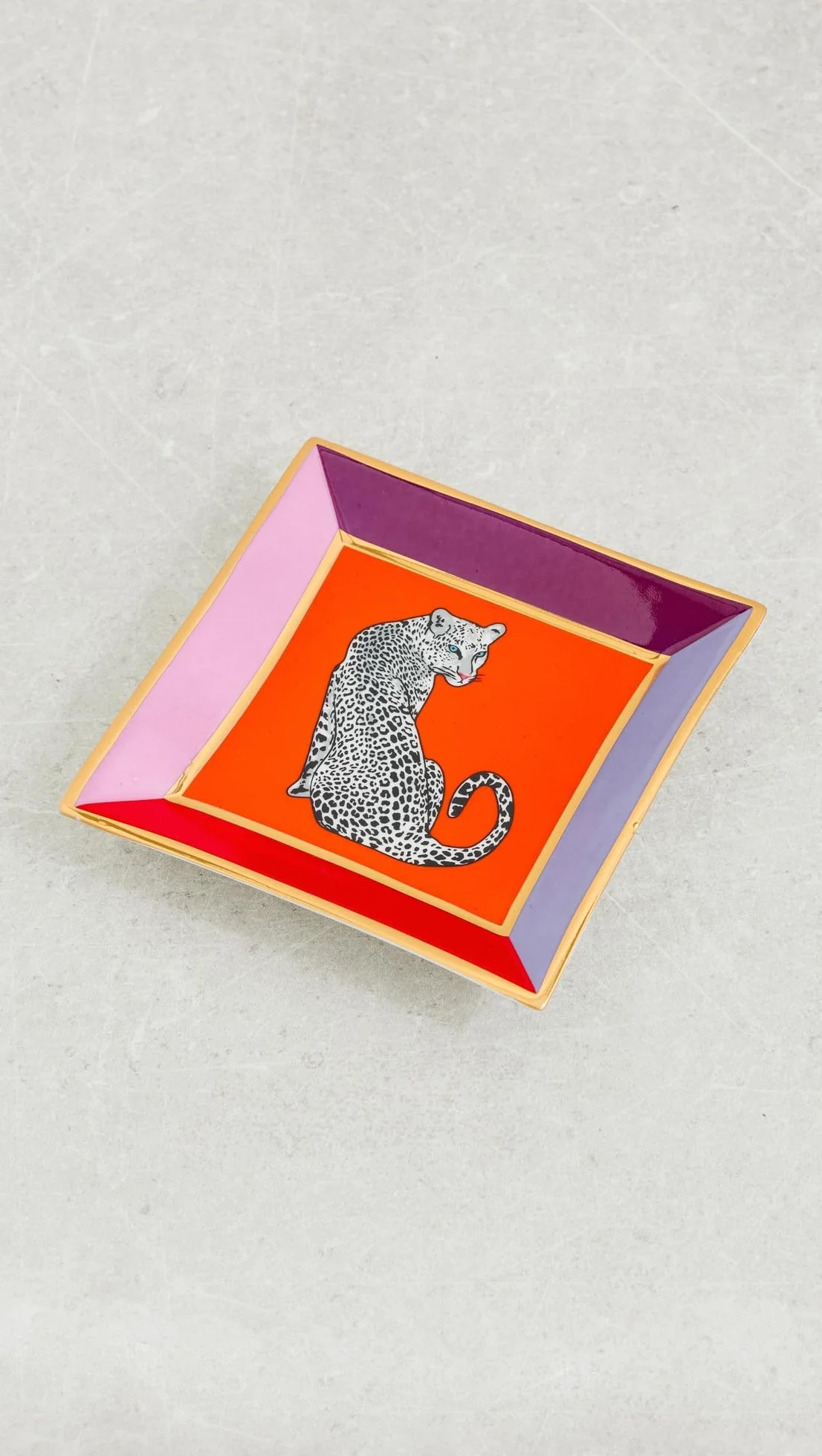 Jonathan Adler Kwadratowa taca Safari wielokolorowa