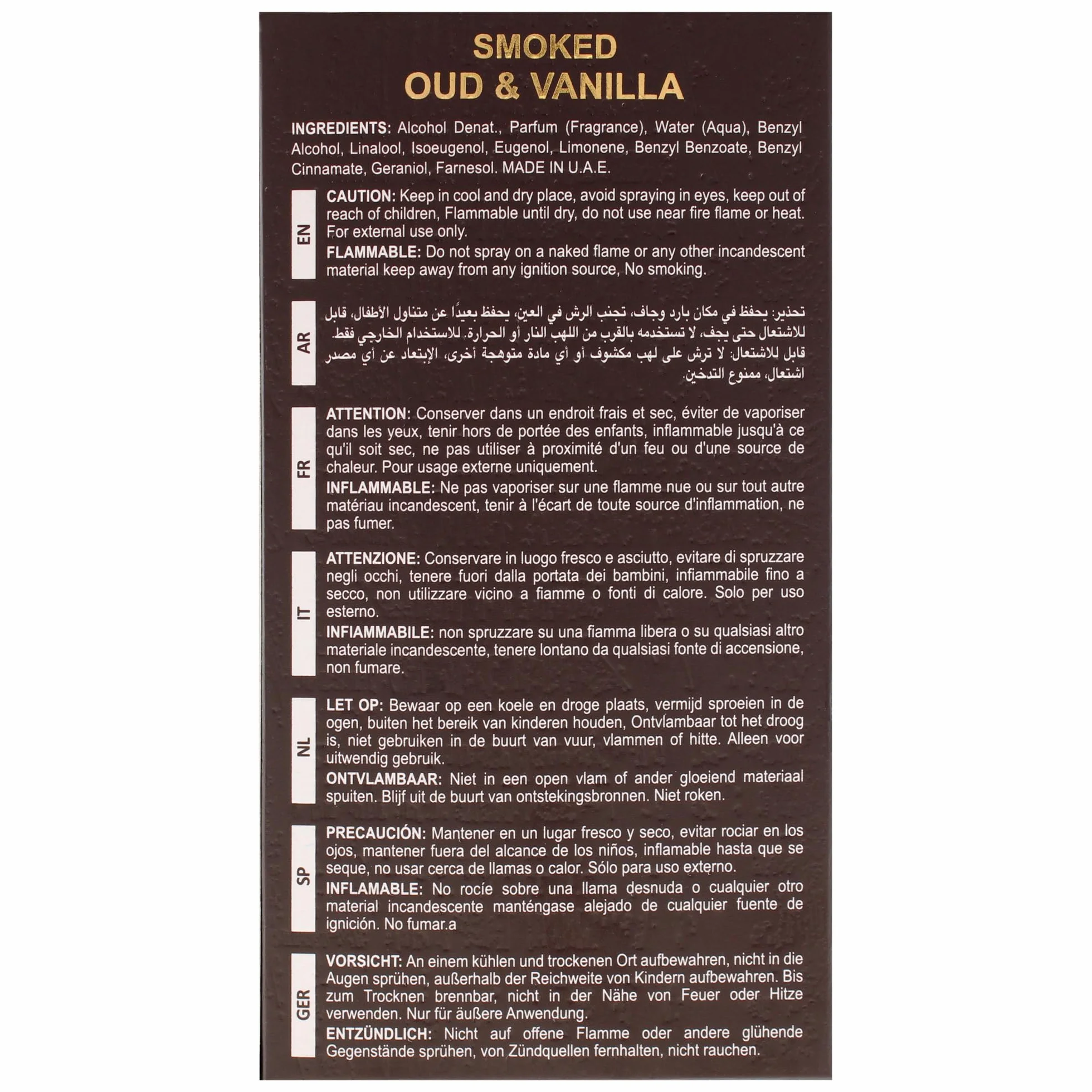 Wędzony oud i wanilia - 100 ml
