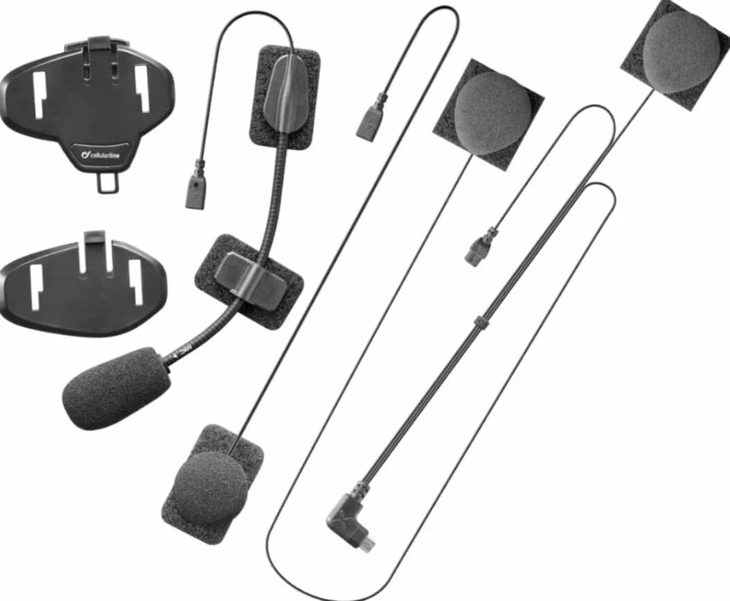 INTERPHONE TOUR | PODWÓJNE | Interkom motocyklowy Bluetooth, do 4 motocyklistów, dystans 1,5 km, czas pracy baterii 25 godzin, szybkie ładowanie, radio, Mp3, GPS, wodoodporny, uniwersalny.