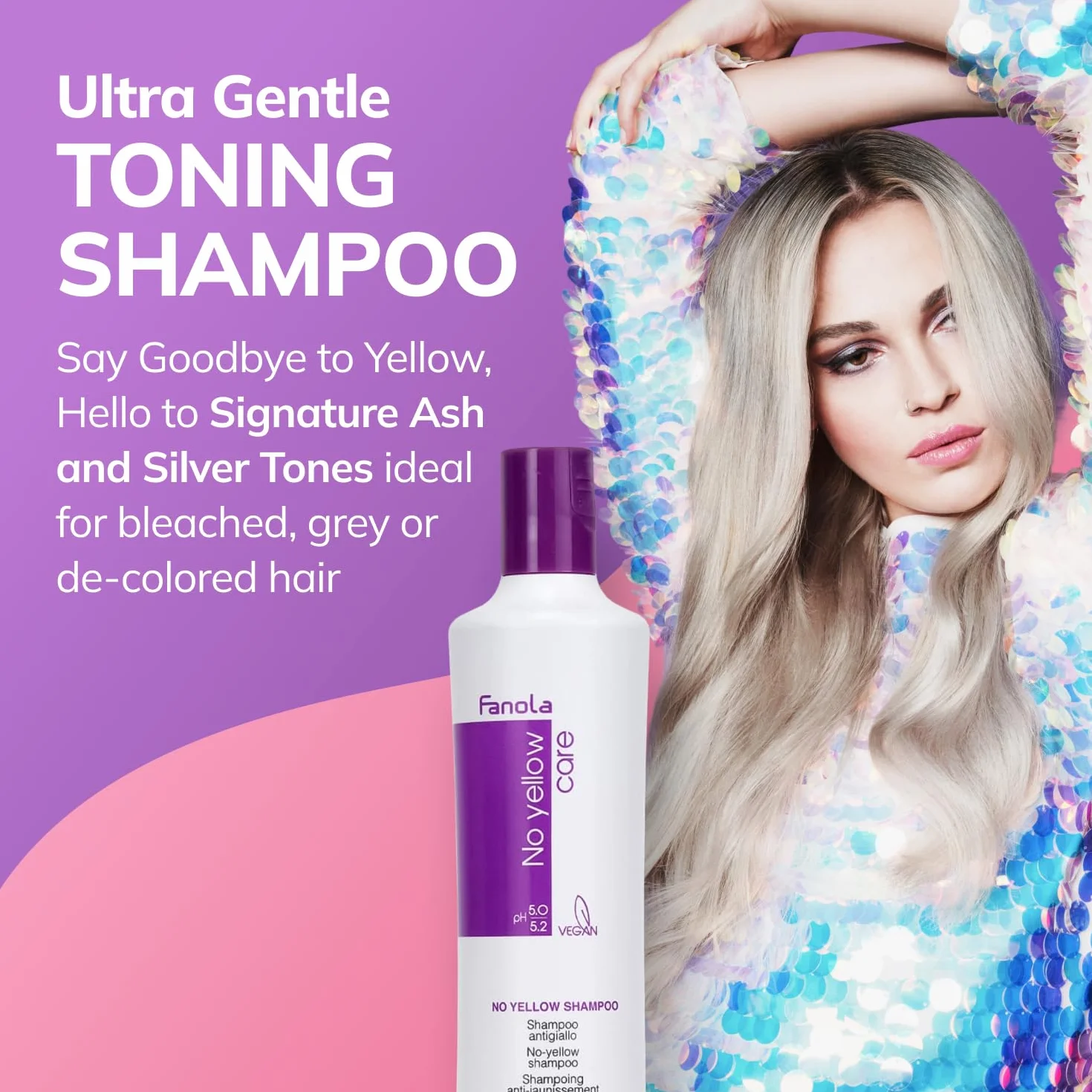 FANOLA No Yellow Szampon neutralizujący kolor do włosów blond 100ml