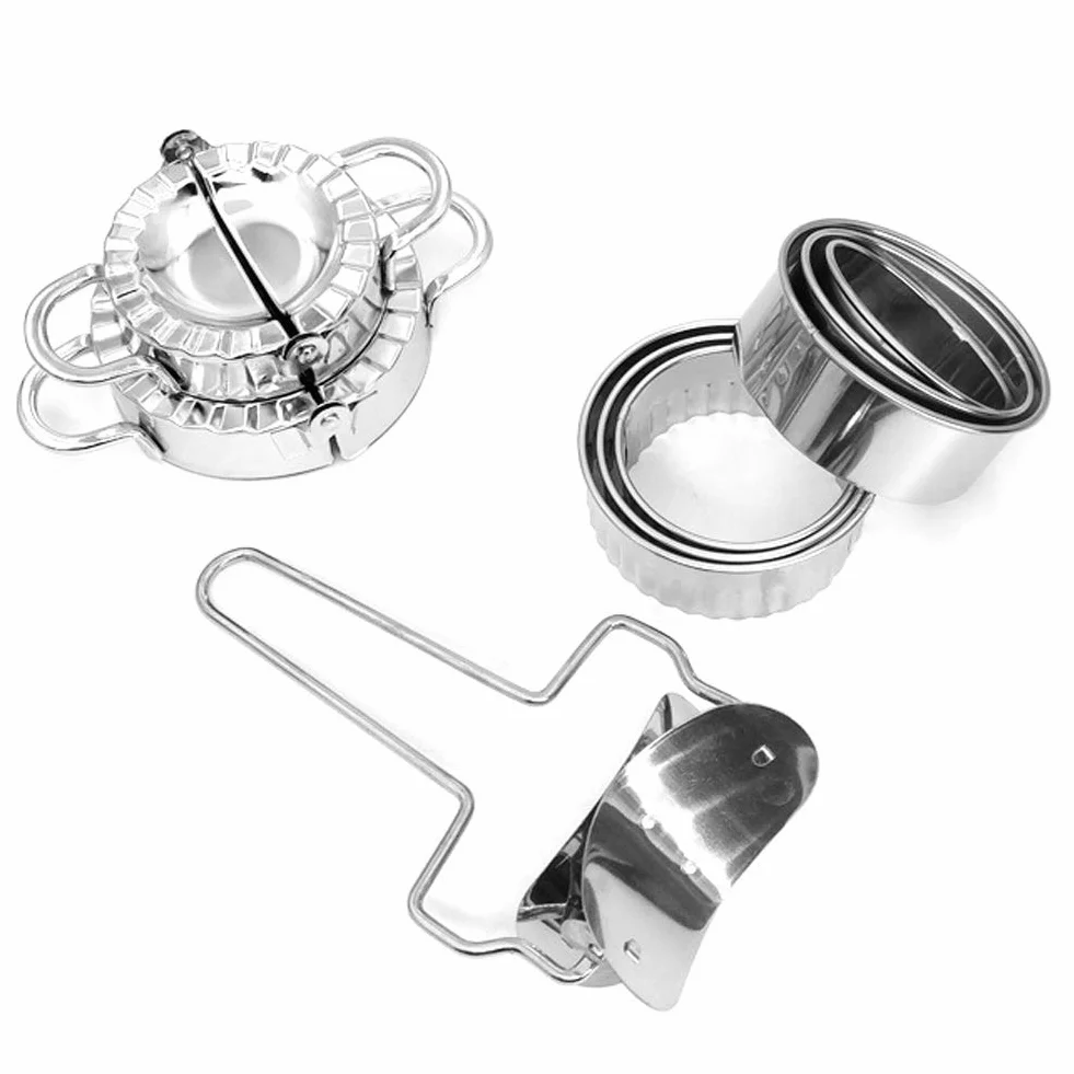 Dough Presser Maker Moulds Kit urządzenie do wyciskania kostek DIY Gadget Tool stal nierdzewna 304 do użytku domowego