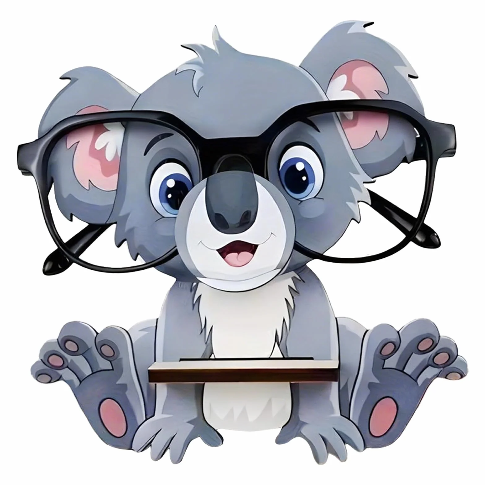 Koala stojak na okulary z drewna, zabawny stojak na okulary, stojak na okulary, stojak na okulary przeciwsłoneczne, do sypialni, biura, na biurko