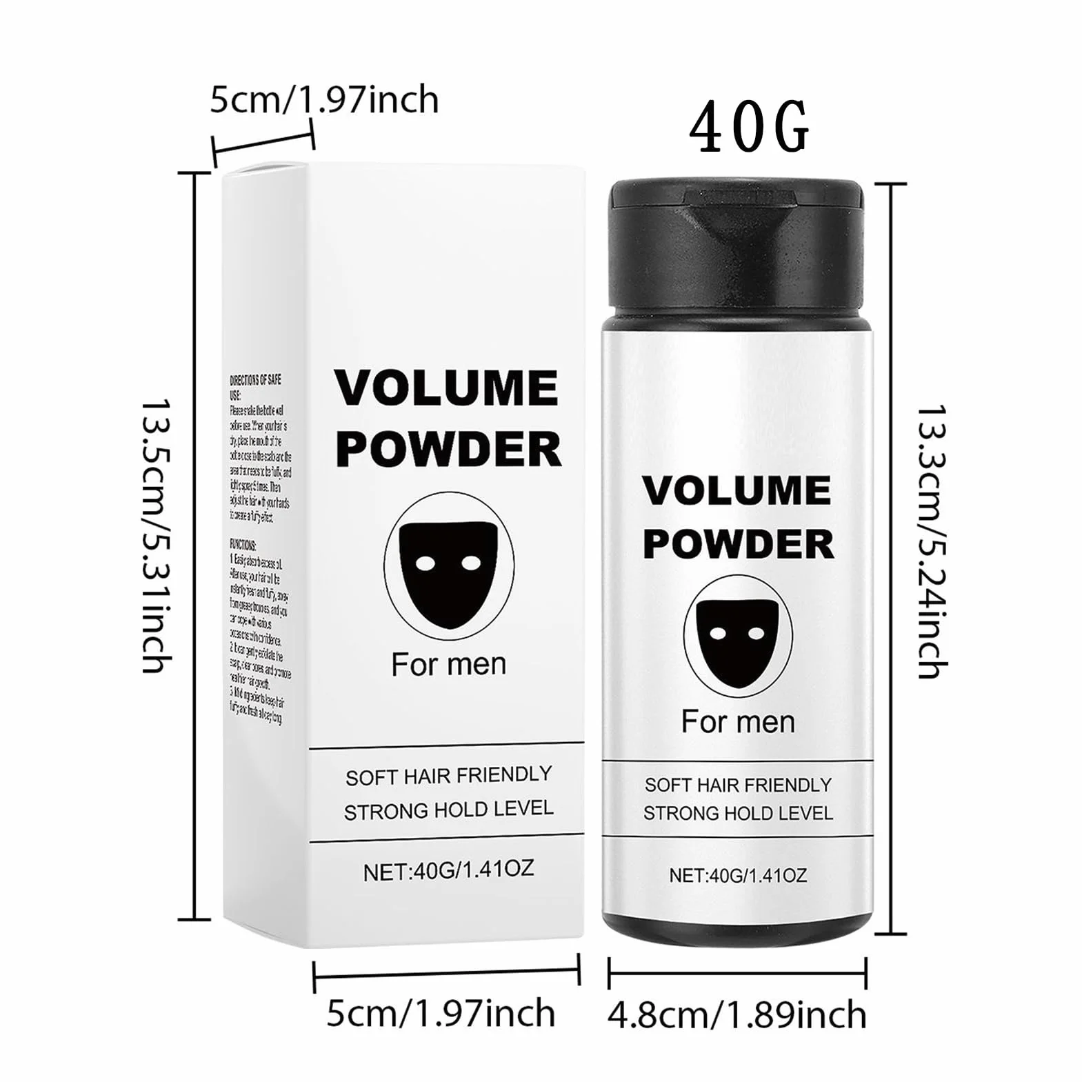 Hair Texture Powder, Men’s Styling Dust, Natural Finish Grooming Product, Portable Volume Enhancer, Travel-Friendly Hair Care Solution for Appointments Business Meetings and On-the-Go Use, 40g