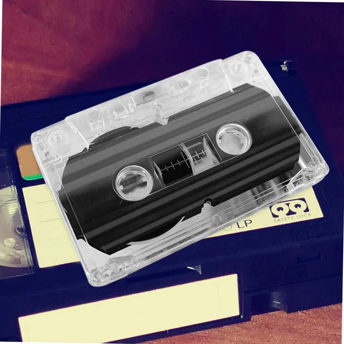 Jojofuny 6 sztuk Przezroczyste Pojemniki Kasety Plastikowe Etui Organizery Kasety Audio
