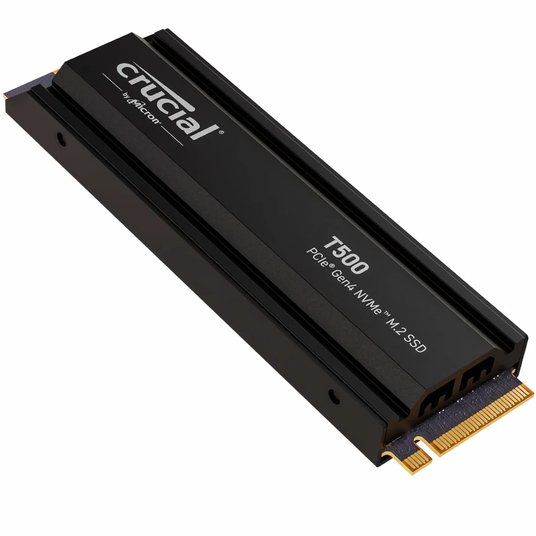 CRUCIAL - CT2000T500SSD5 - SSD interno - 2TB - M.2 - DISSIPATORE DI CALORE