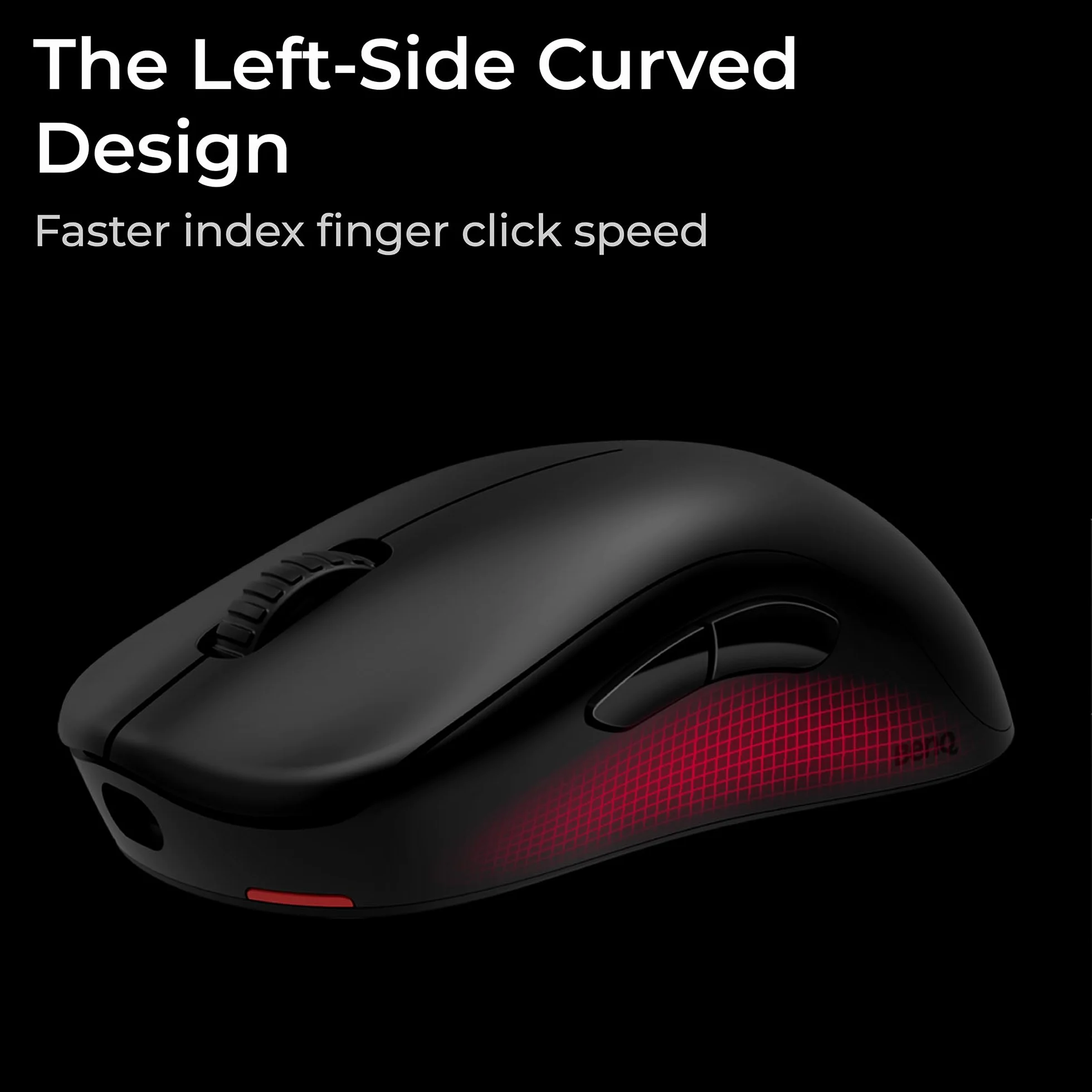 BenQ ZOWIE U2-DW bezprzewodowa mysz eSports 4K | nauka o sporcie | ulepszony odbiornik 4K | 60 g | symetryczny | bez sterownika | czujnik 3950 | wskaźnik odpytywania 4K