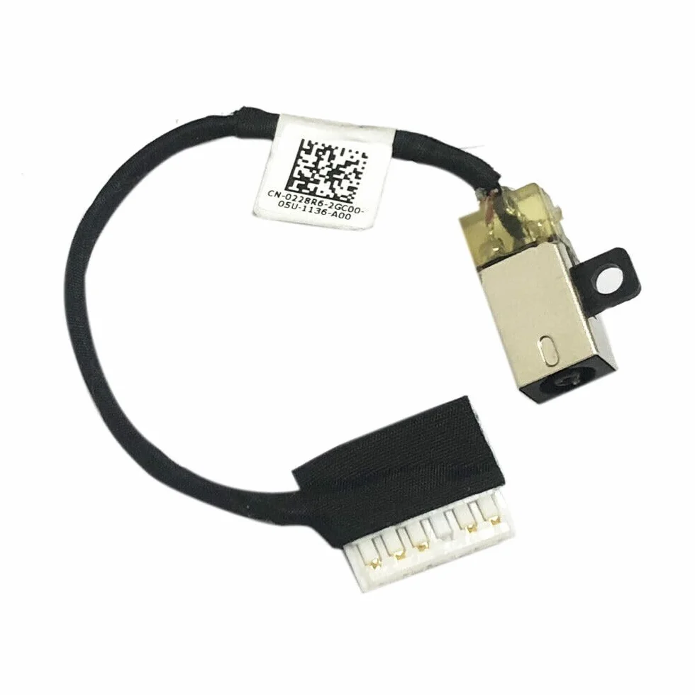 Złącze zasilania DC Ładowarka Power Jack do Dell Inspiron 14 3480 3481 3482 3490 3493 5493 5494 15 3580 3581 3582 3583 3584 3585 3590 3593 0228R622DC301011R00 DC301012300 DC Power Dock