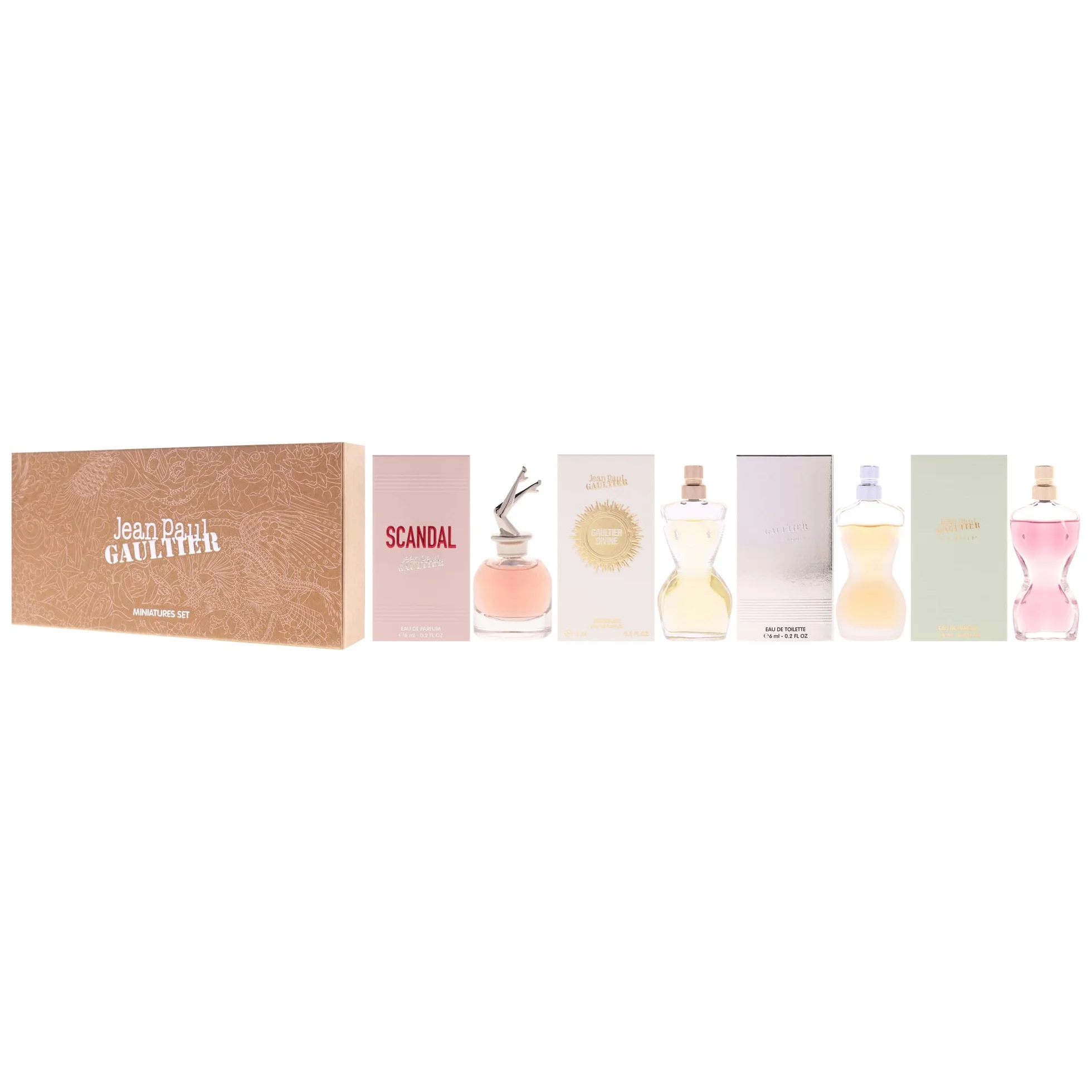 Jean Paul Gaultier Zestaw 4 miniaturek dla kobiet (La Belle, Scandal, Classique, Divine)
