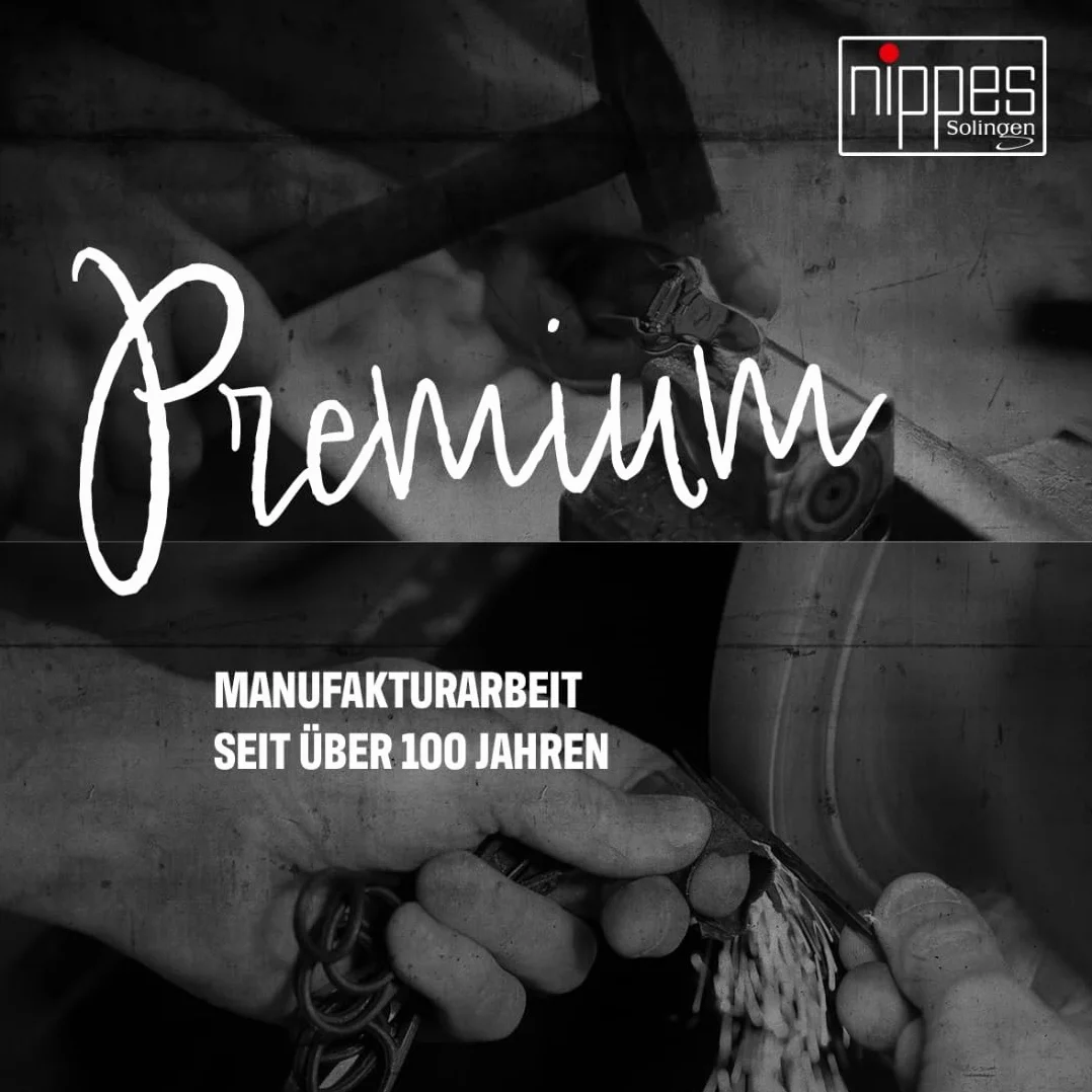 Nippes Solingen Nożyczki do paznokci do manicure/pedicure, stal nierdzewna, długość 9 cm, do paznokci u rąk i stóp, nożyczki do paznokci z Solingen, wyprodukowano w Niemczech 124R