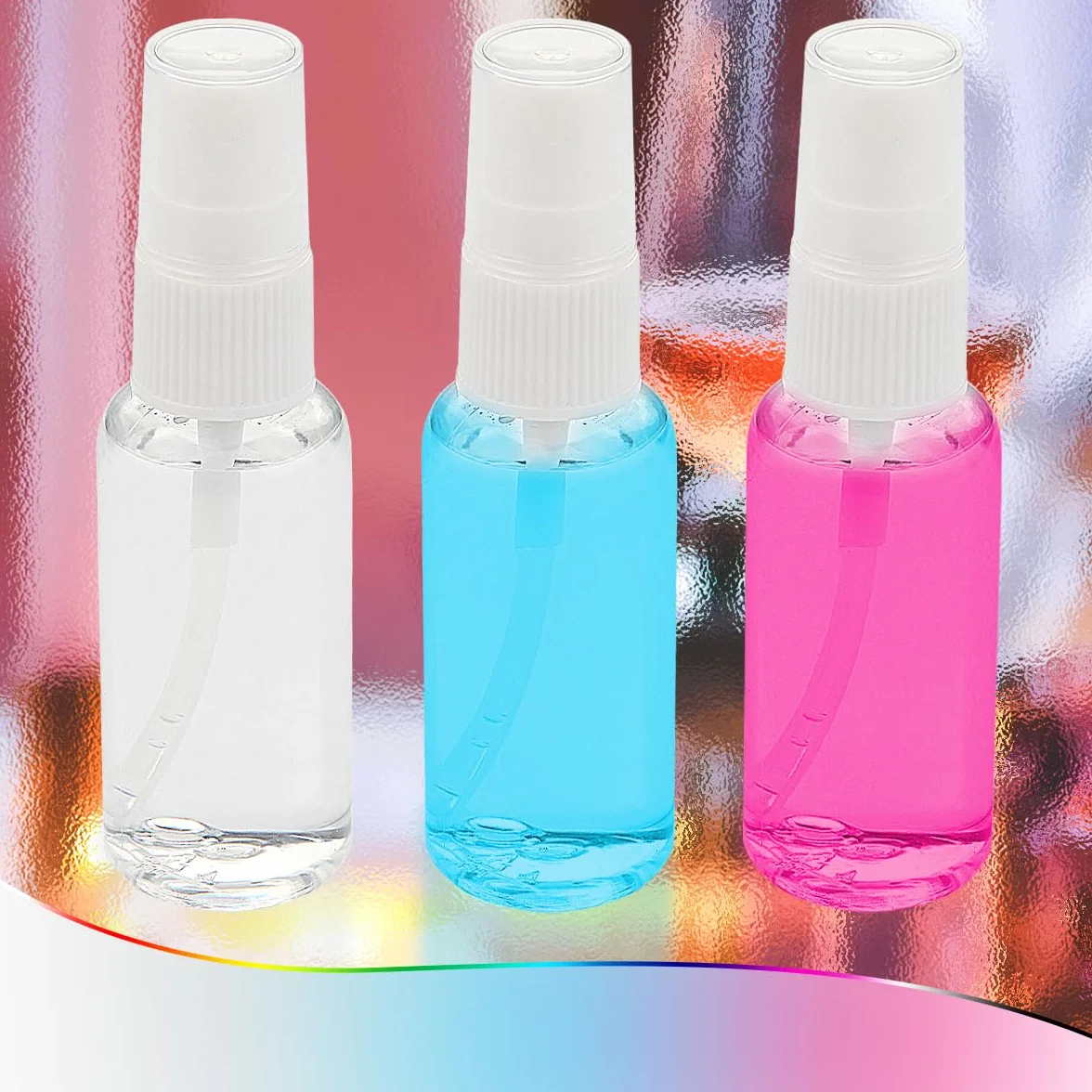 DKBT 40 sztuk butelek z rozpylaczem, małe 20 ml, mini do napełniania plastikiem