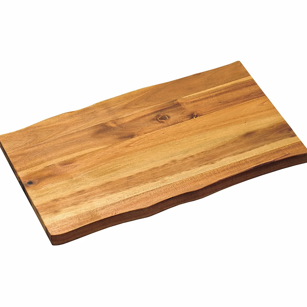 Deska do krojenia i serwowania z drewna akacjowego 45 x 27 x 2 cm brązowa naturalna KESPER