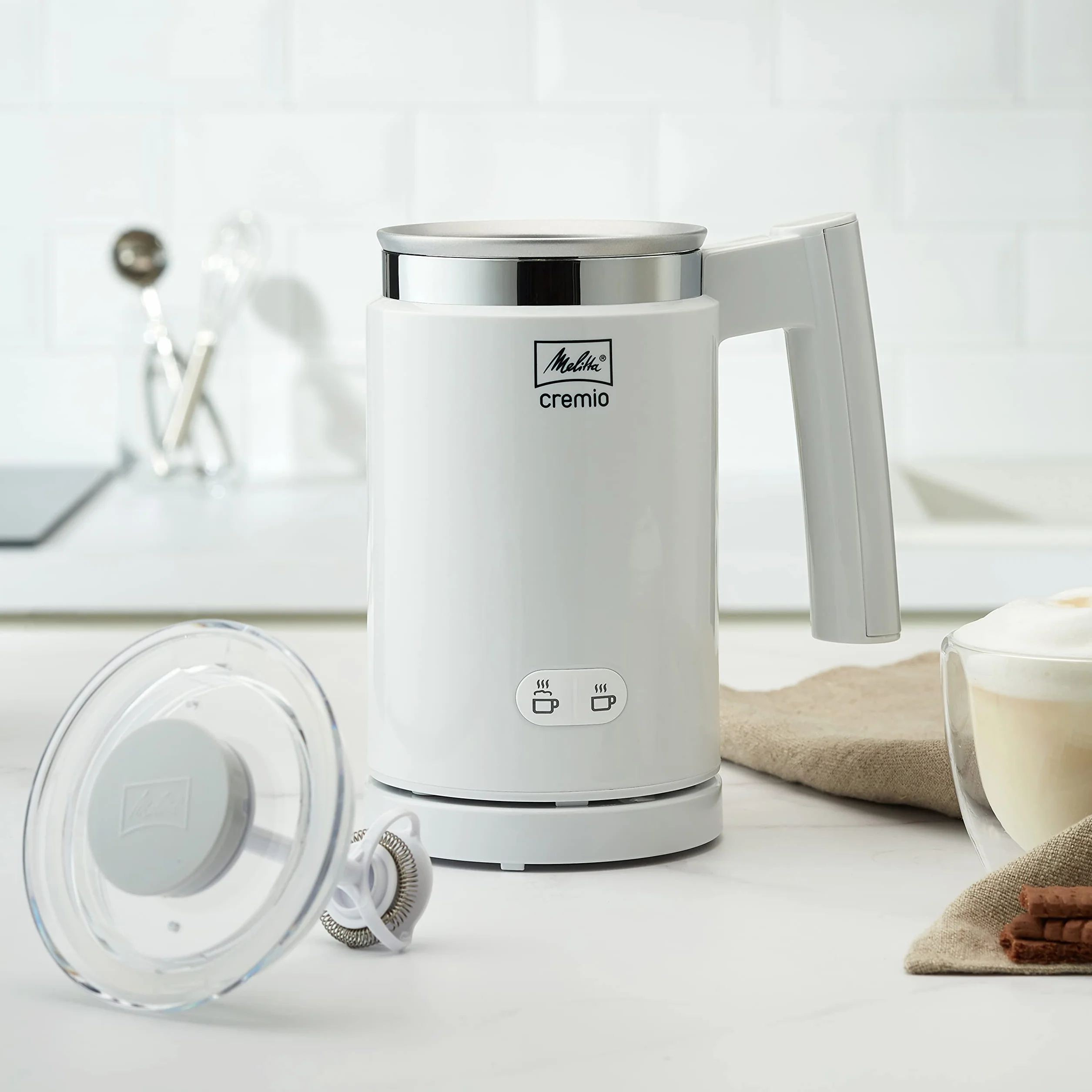 Melitta Cremio II Automatyczny spieniacz do mleka Biały