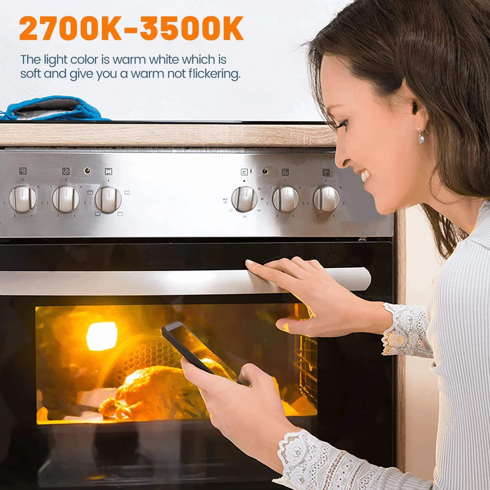 Żarówka piekarnika G9 25 W 230 V 300℃ odporna na ciepło halogenowa ściemniana żarówka do piekarnika kuchenka mikrofalowa lampa zastępcza do piekarnika Neff Zanussi Smeg Bosch AEG