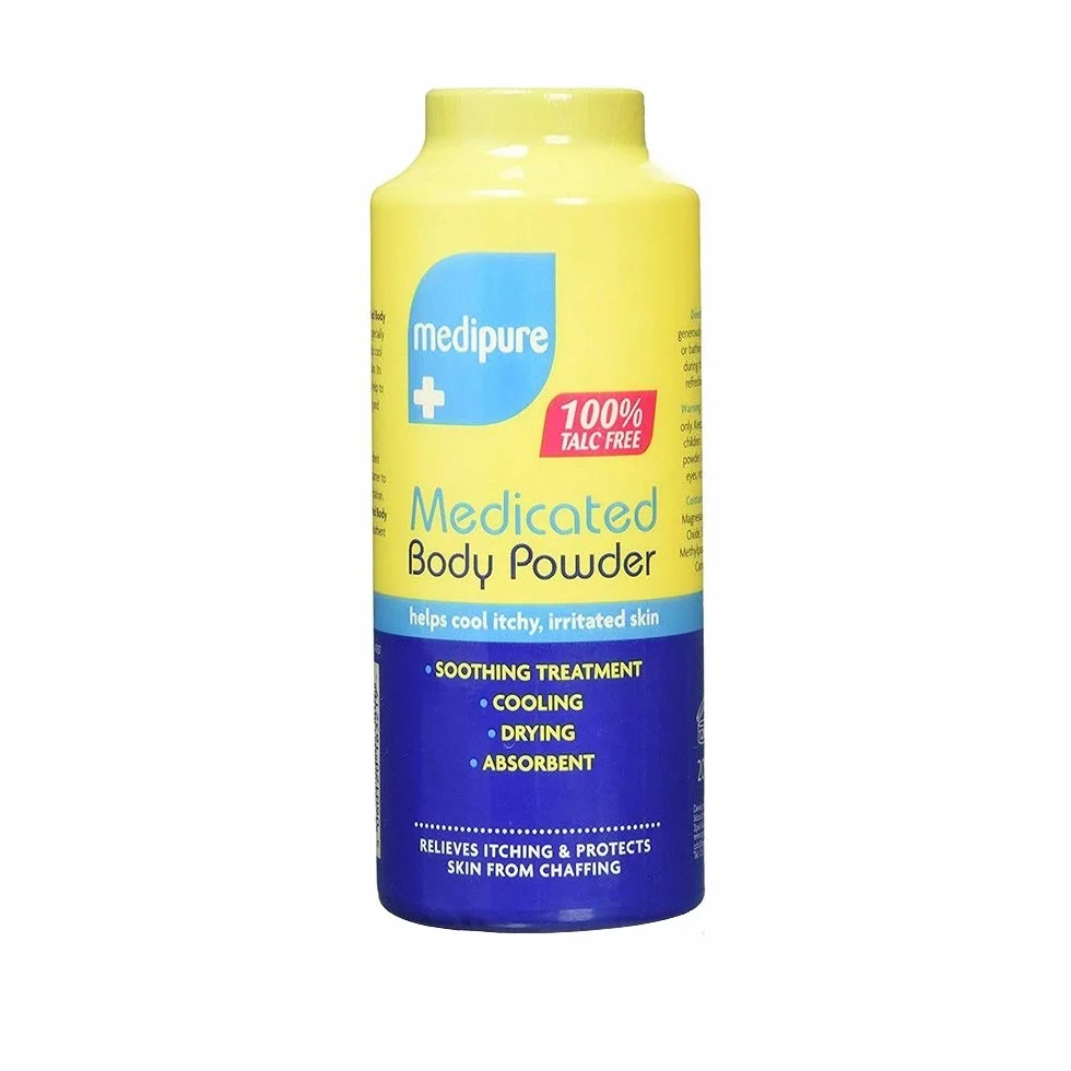 Medipure Powder do ciała unisex Medicated For Itchy, podrażniona skóra, 200 g