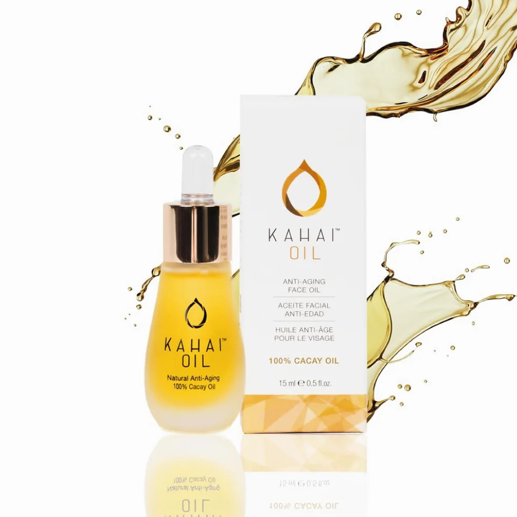 Kahai Olejek – 15 ml – 100% naturalny olejek do twarzy zapobiegający starzeniu się skóry – bogaty w naturalną witaminę E, retinol i kwas linolowy – nawilżający – nadaje skórze promienny blask, bez