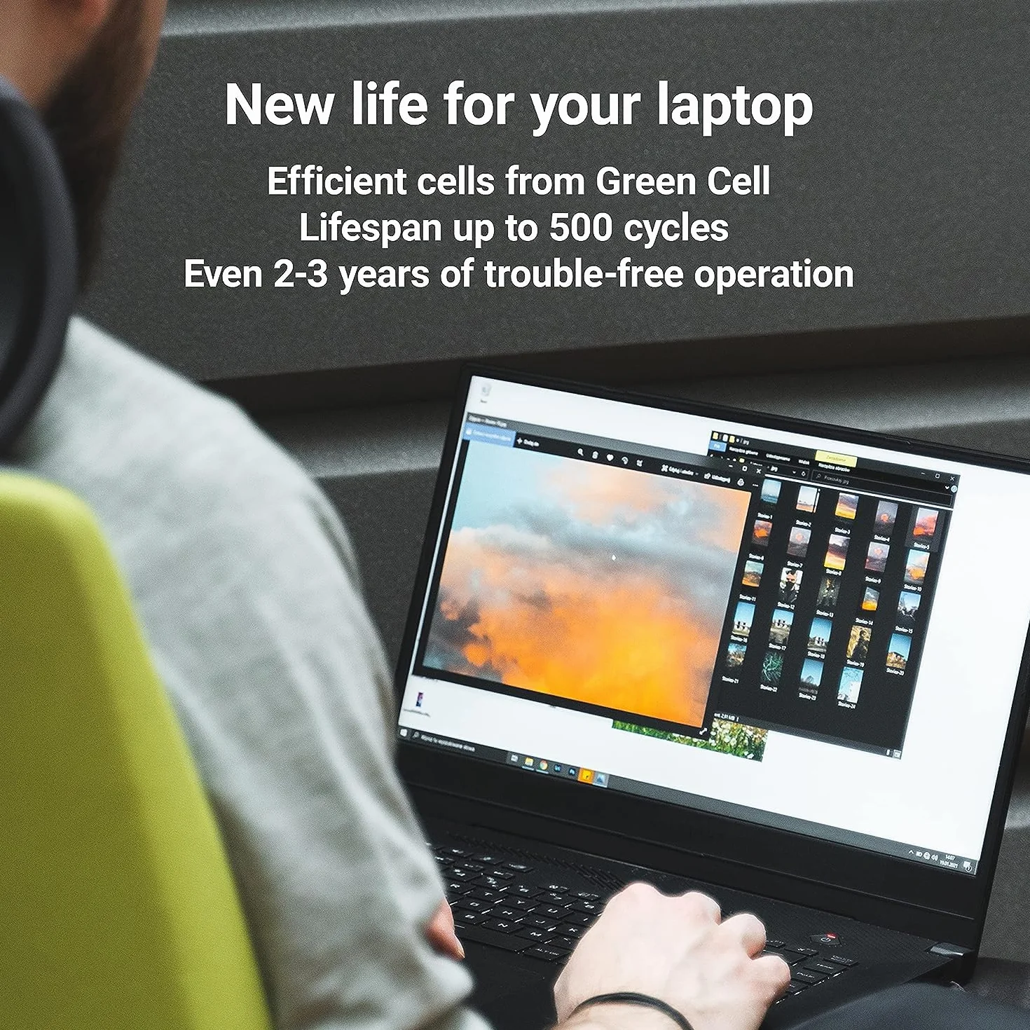 Green Cell L17C3PG1 L17L3PG1 L17M3PG1 L17M3PG2 L17M3PG3 bateria do laptopa Lenovo Legion Y530-15ICH Y540-15IRH (4800 mAh 11,4 V czarny)