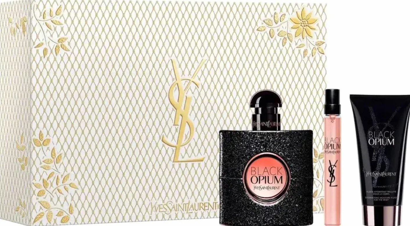 Yves Saint Laurent Black Opium Zestaw upominkowy dla kobiet EDP 50 ml EDP 10 ml i krem do ciała 50 ml
