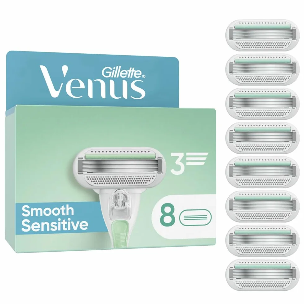 Gillette Venus Smooth Sensitive dla kobiet, 8 wkładów ostrzy