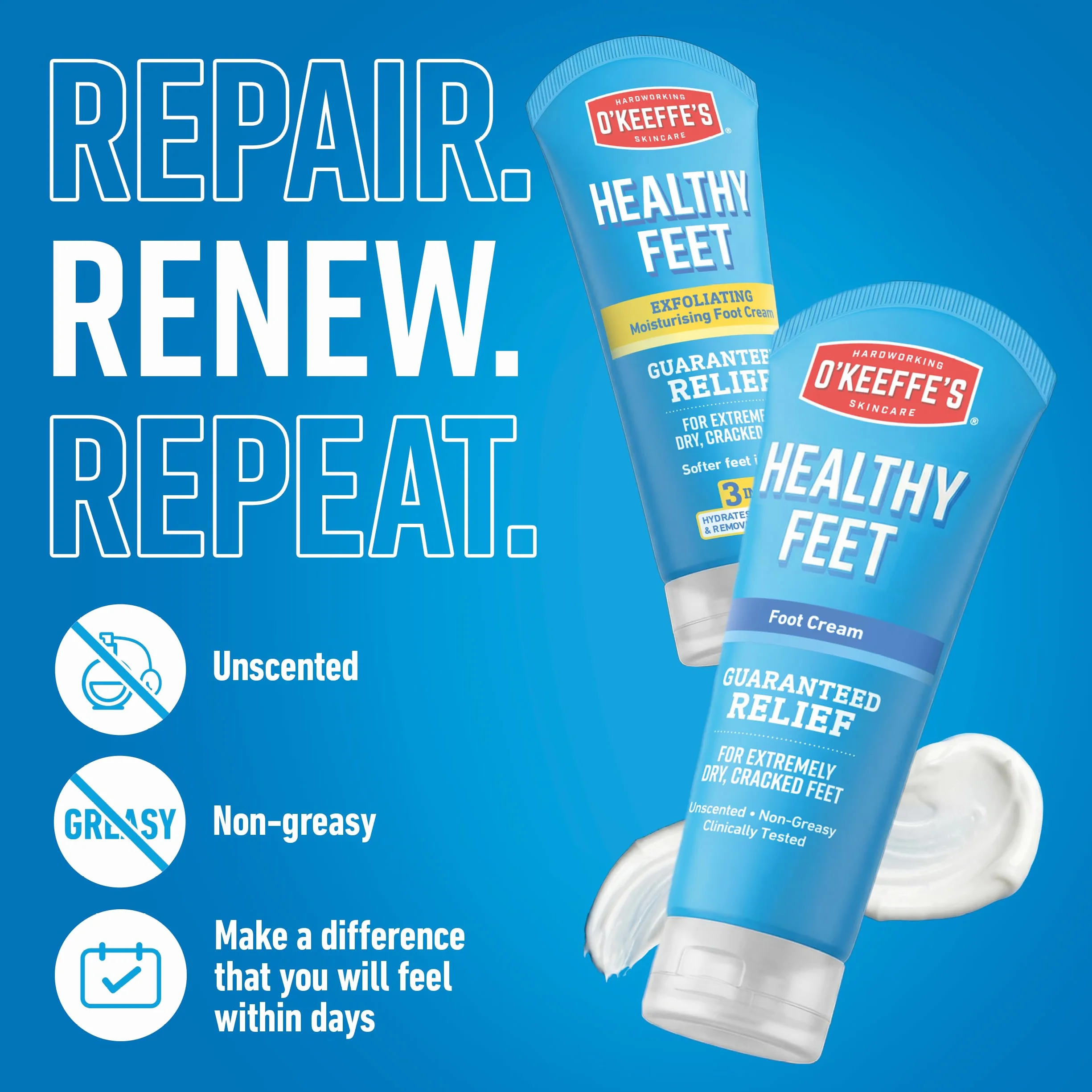 O'Keeffe's Healthy Feet krem do stóp w tubce, 80 ml - 2 sztuki